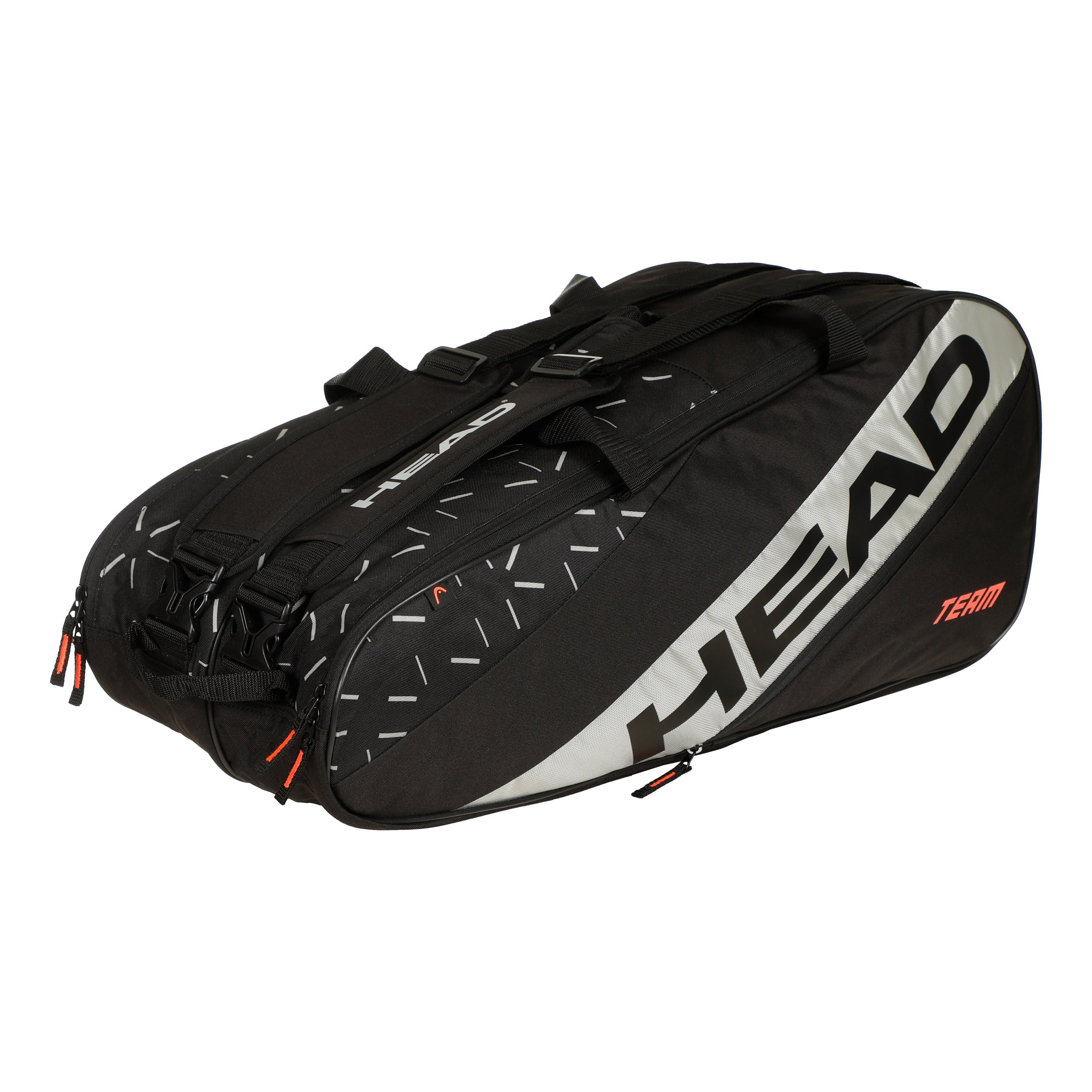 HEAD Team Racquet Bag L Rackettas-Zwart,Grijs