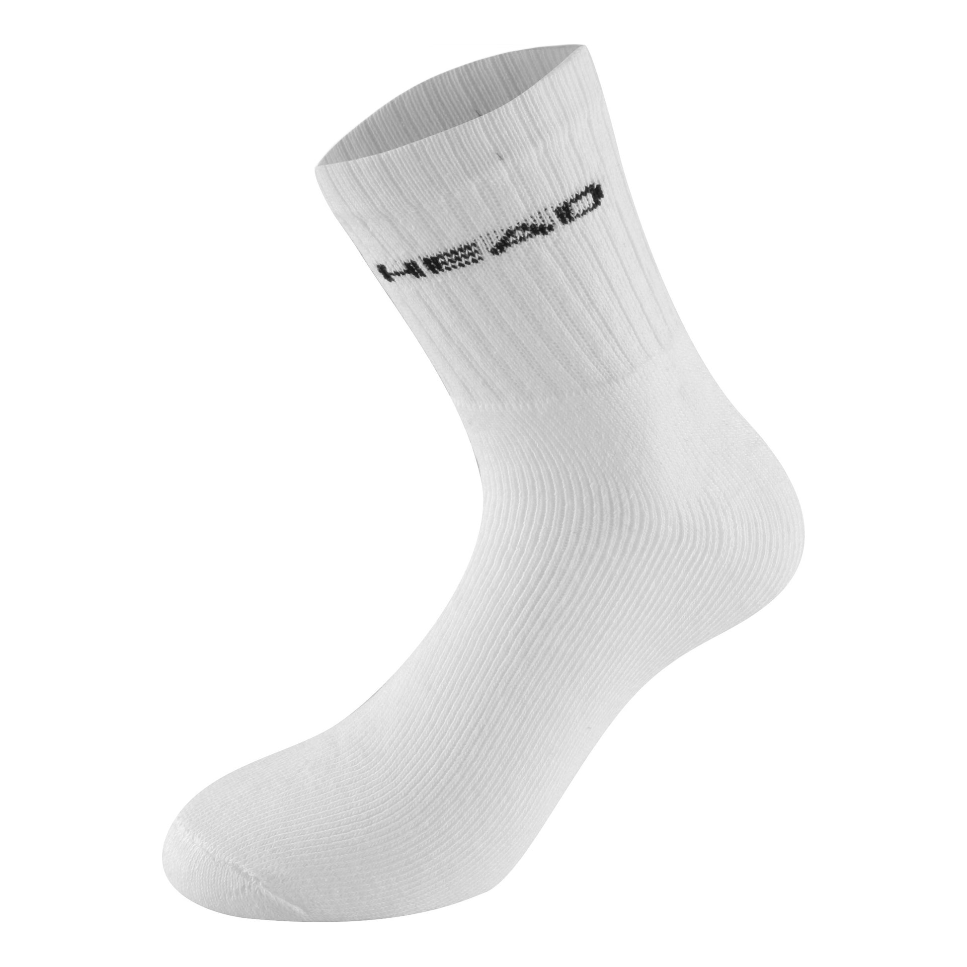 HEAD Short Crew Tennissokken Unisex - wit, zwart