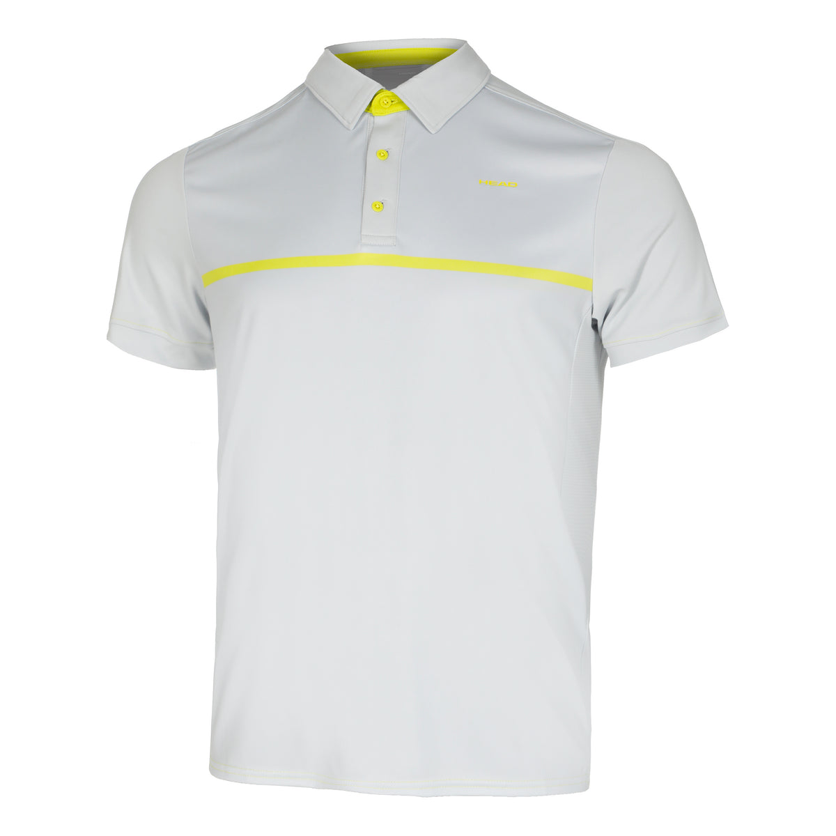 HEAD Extreme Polo Heren - wit, geel
