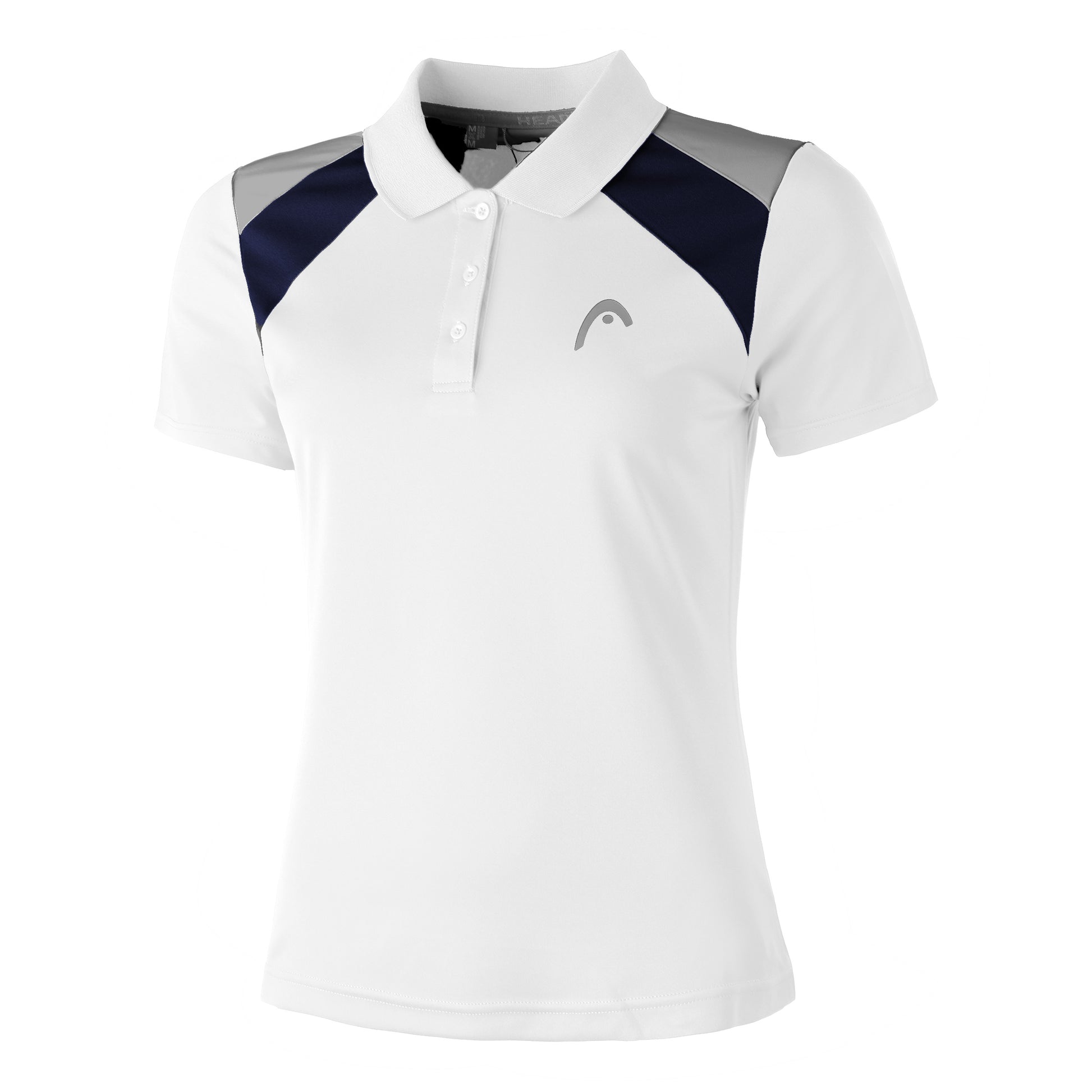 HEAD Club Polo Dames-Wit,Blauw