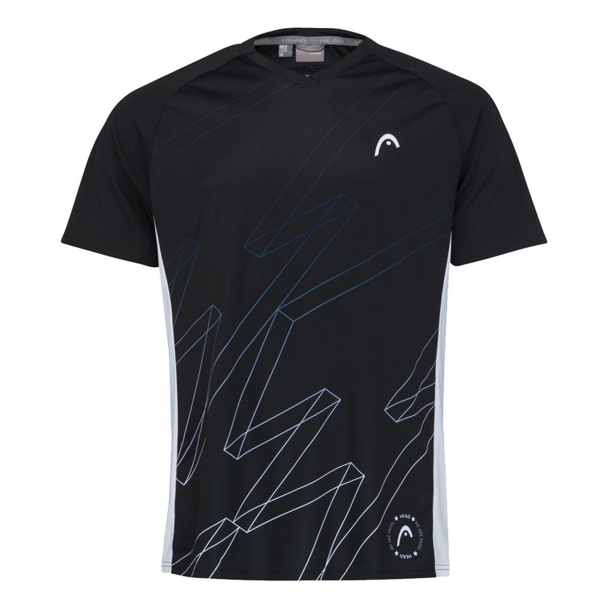 HEAD Play Tech T-shirt Heren - zwart, wit