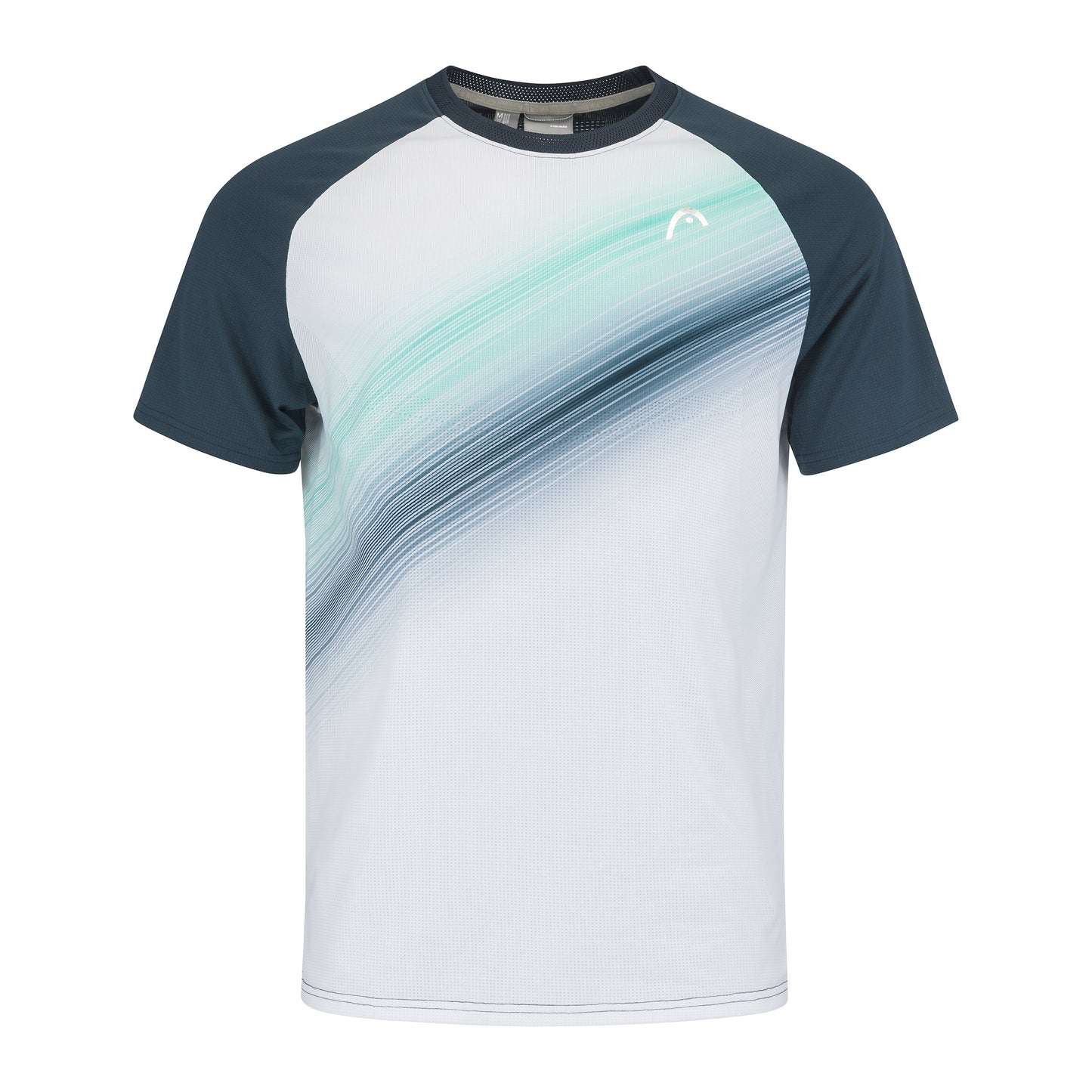 HEAD Performance T-shirt Heren - wit, donkerblauw