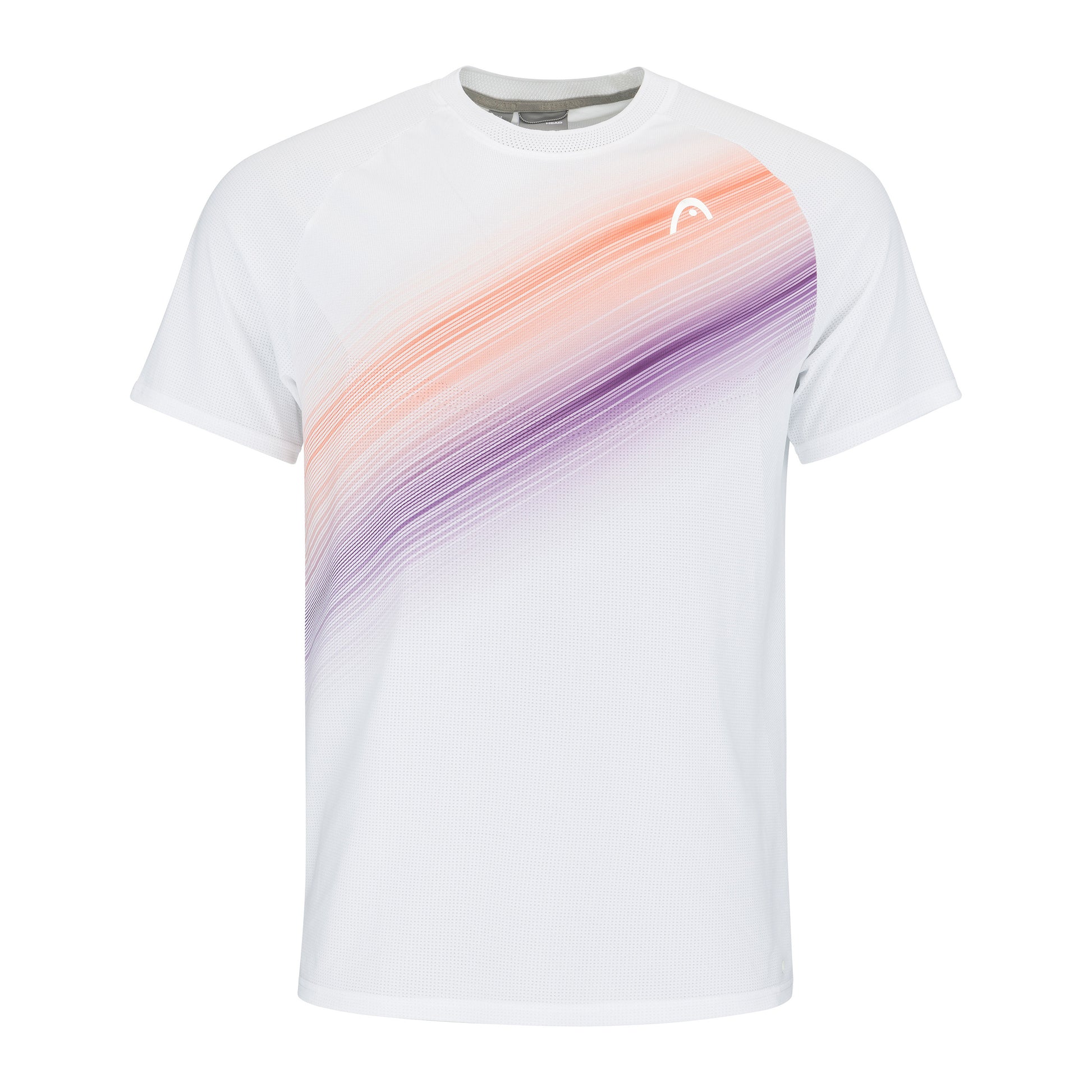 HEAD Performance T-shirt Heren-Wit,Oranje