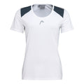22 Tech T-shirt Dames - wit, donkerblauw