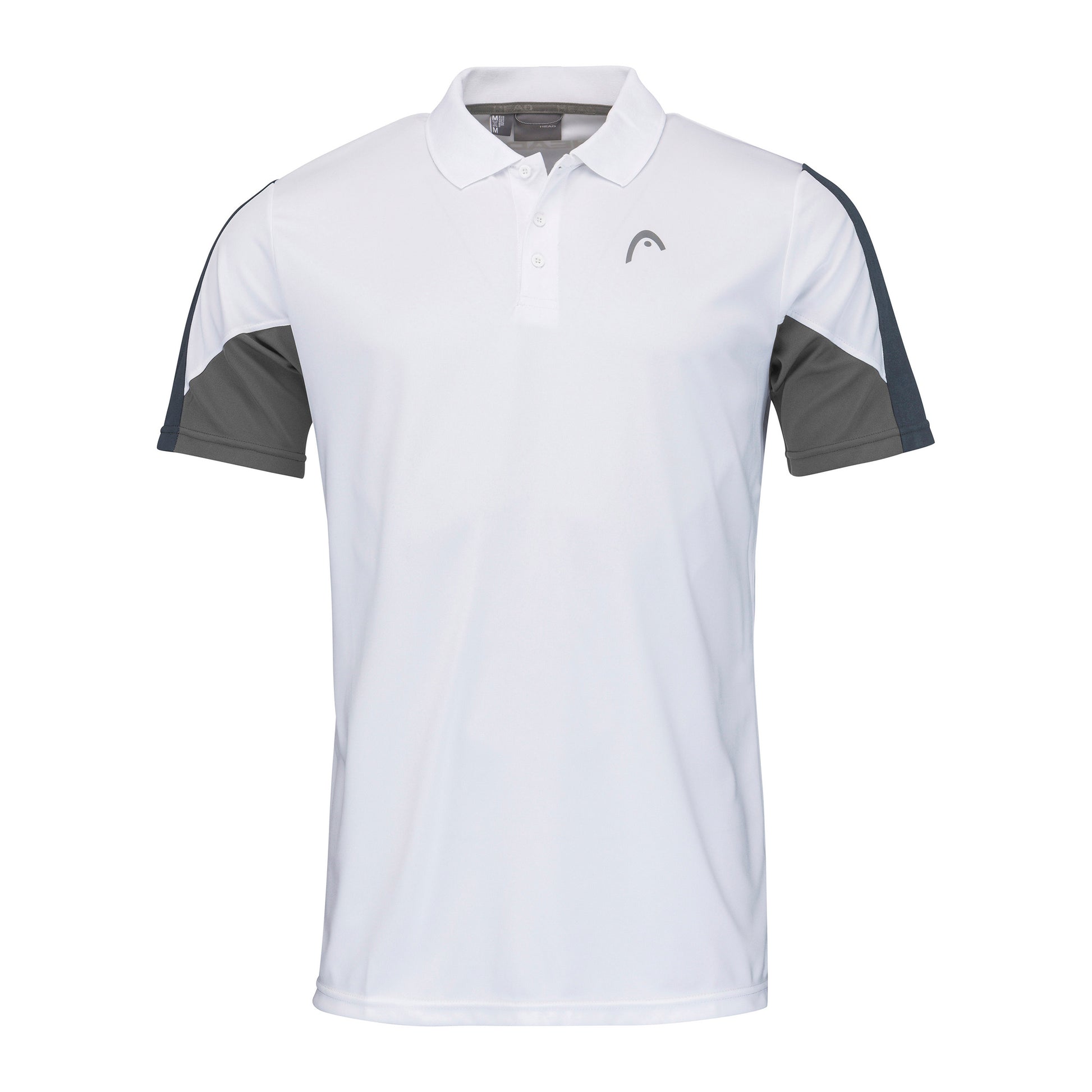 HEAD Club Tech 22 Polo Heren - wit, donkerblauw