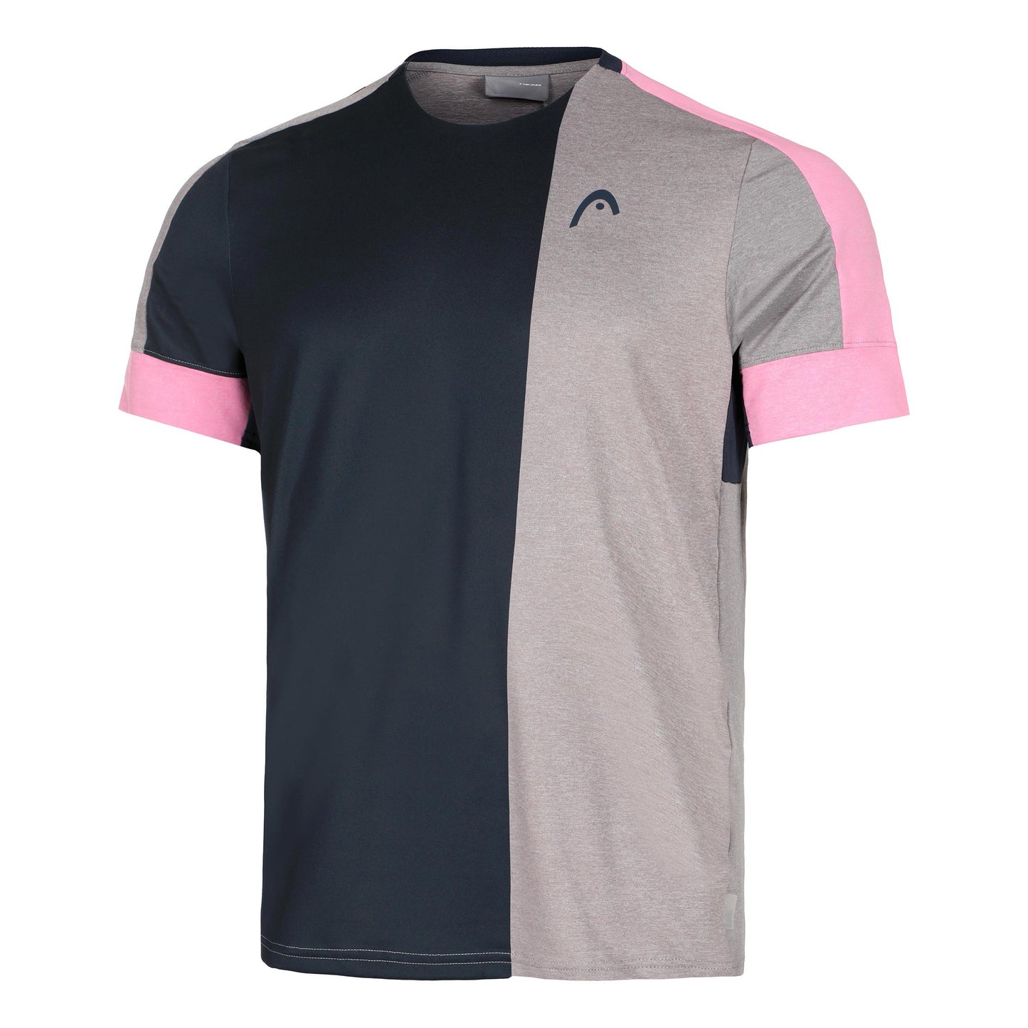 HEAD Play Tech T-shirt Heren - donkerblauw, roze