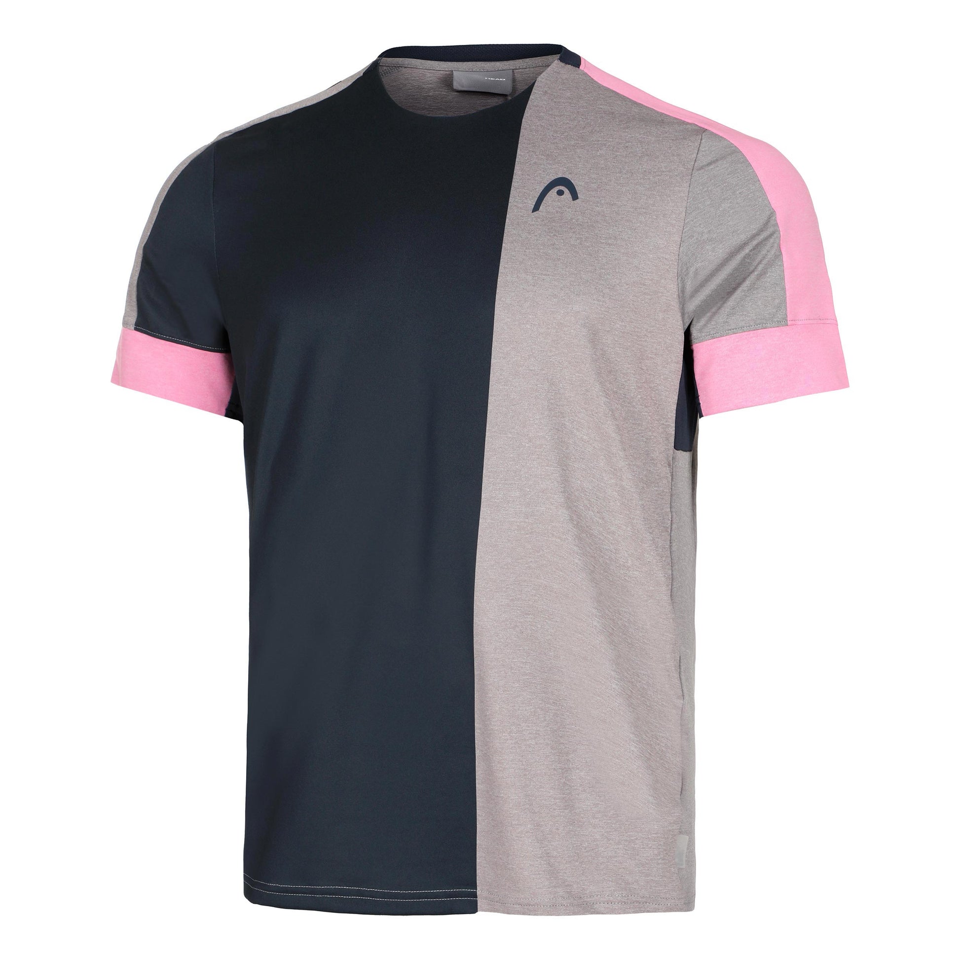 HEAD Play Tech T-shirt Heren - donkerblauw, roze