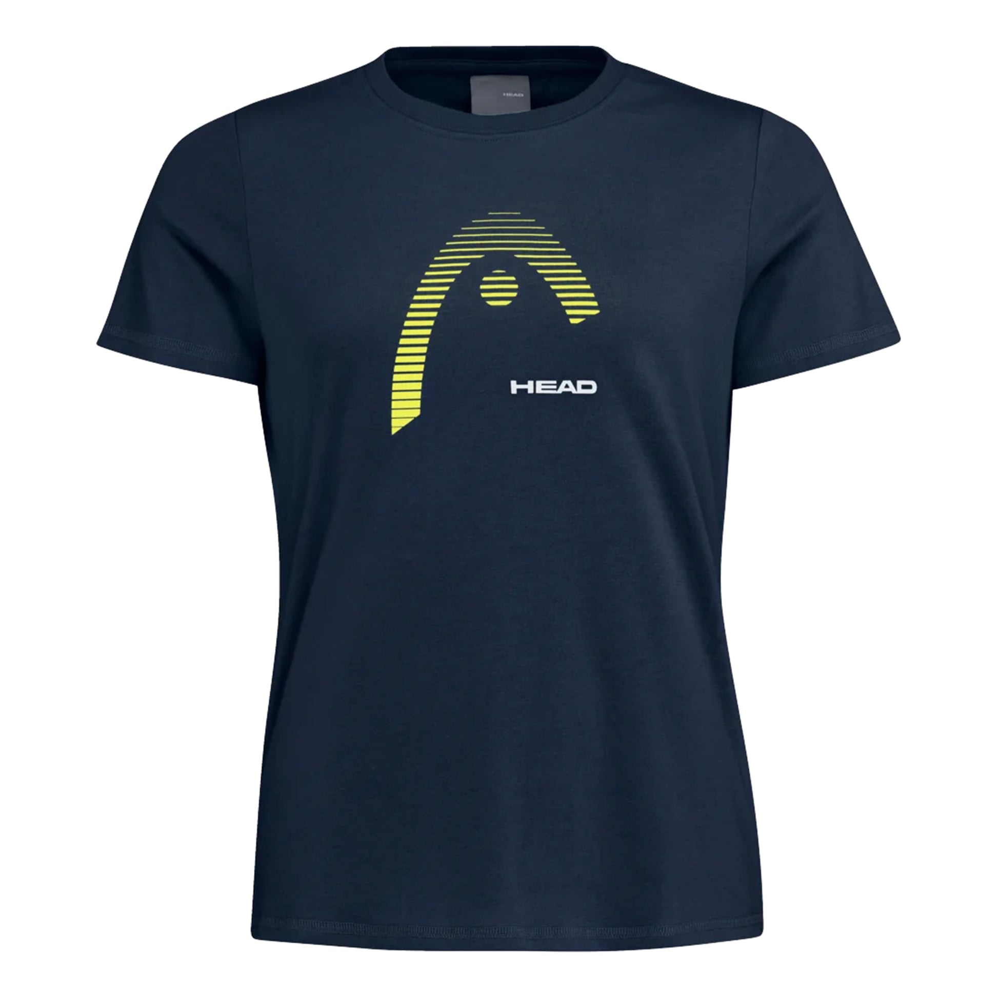 HEAD Lara T-shirt Dames - donkerblauw, geel