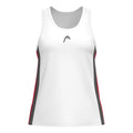 Club 25 Tech Tanktop Dames-Wit,Rood