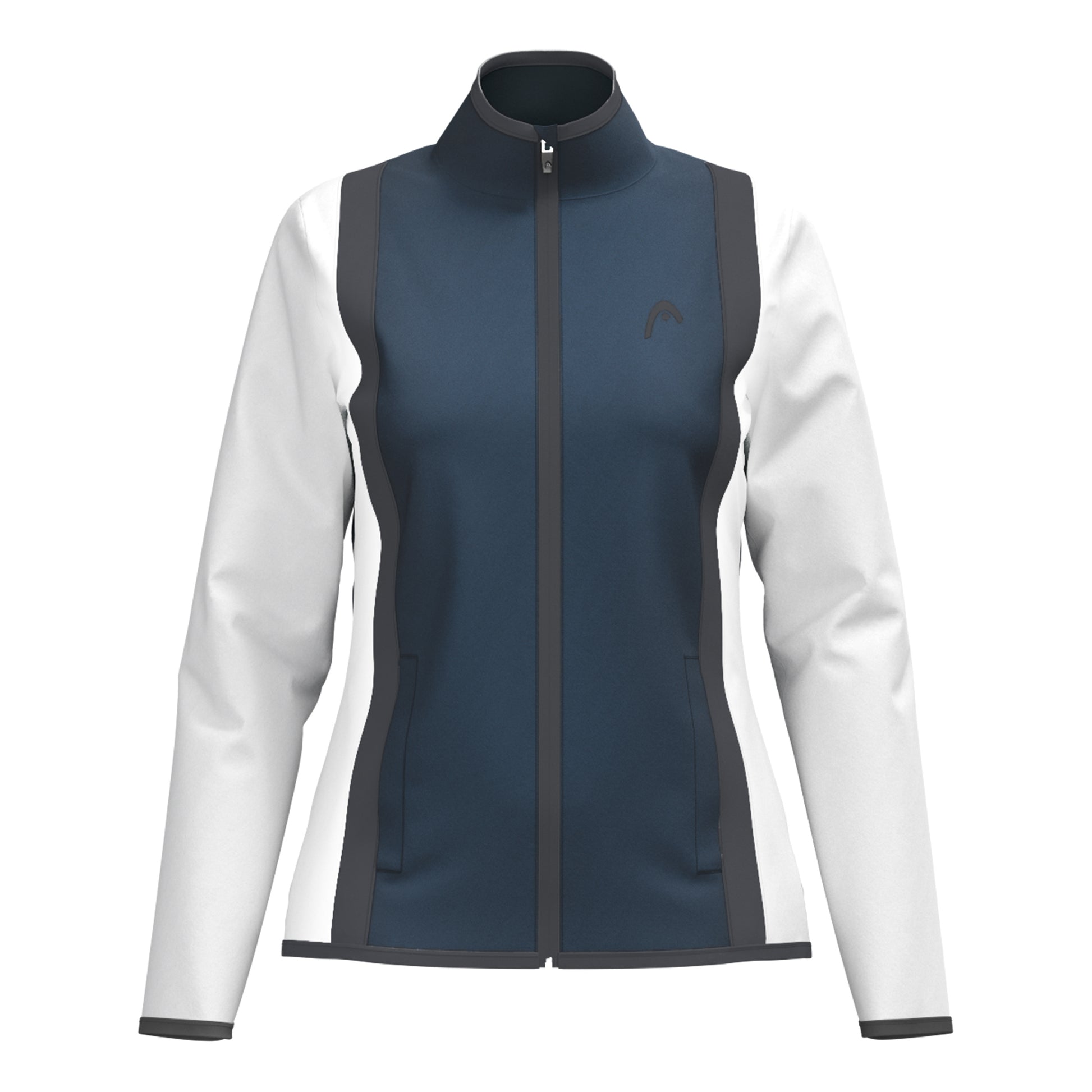 HEAD Club 25 Jacket Women Trainingsjack Dames-Donkerblauw,Wit