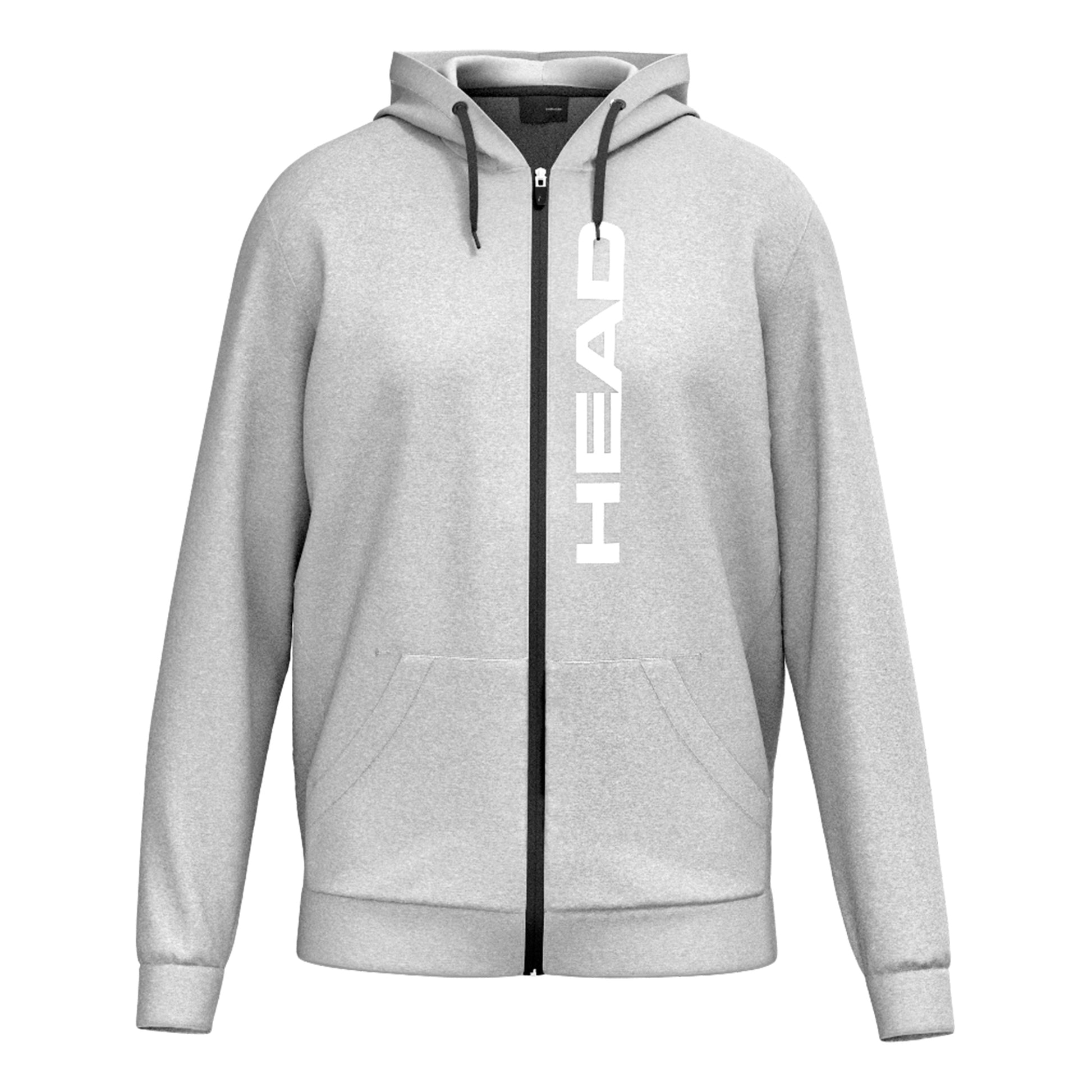 HEAD Club Original Full Zip Sportjas Heren-Lichtgrijs