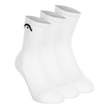 Short Crew Tennissokken Verpakking 3 stuks Unisex - wit,