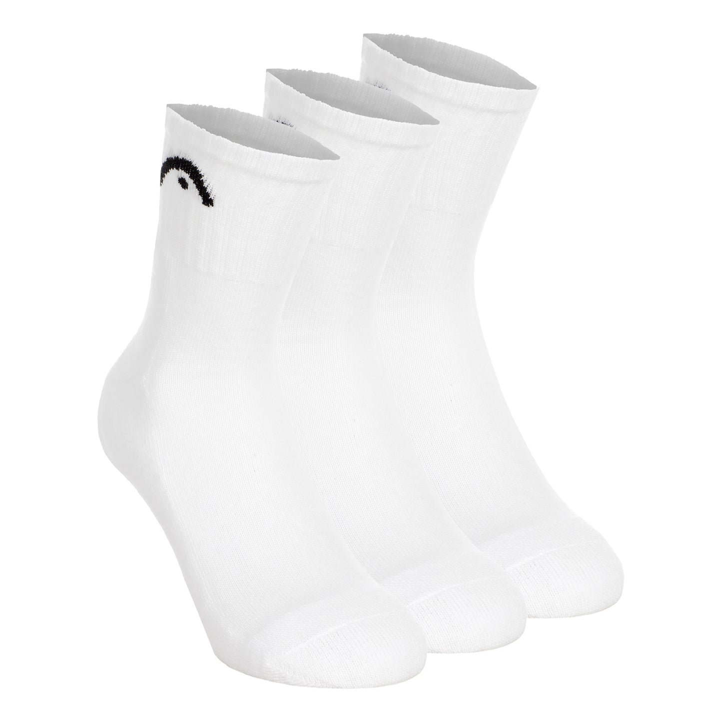 HEAD Short Crew Tennissokken Verpakking 3 stuks Unisex - wit,