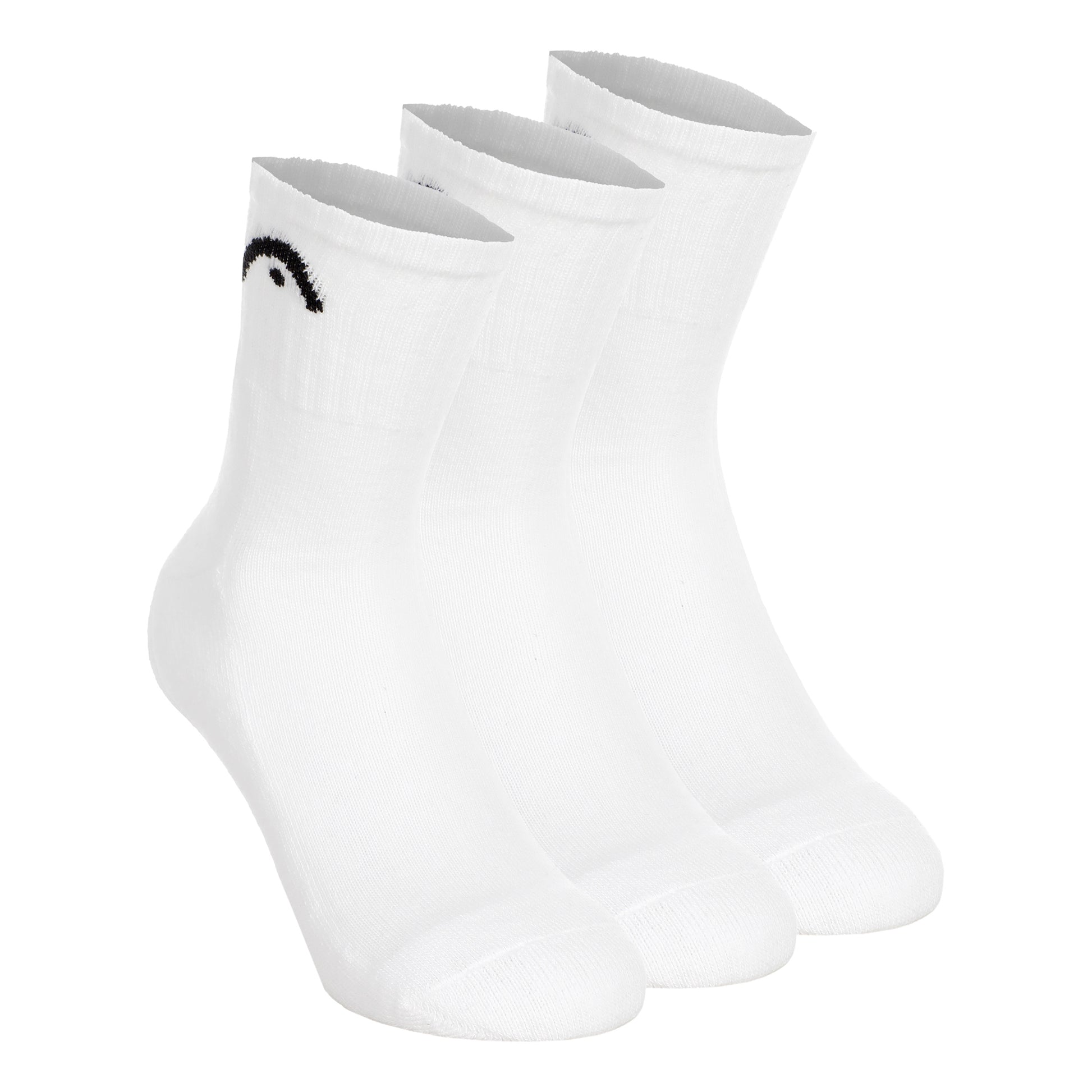 HEAD Short Crew Tennissokken Verpakking 3 stuks Unisex - wit,