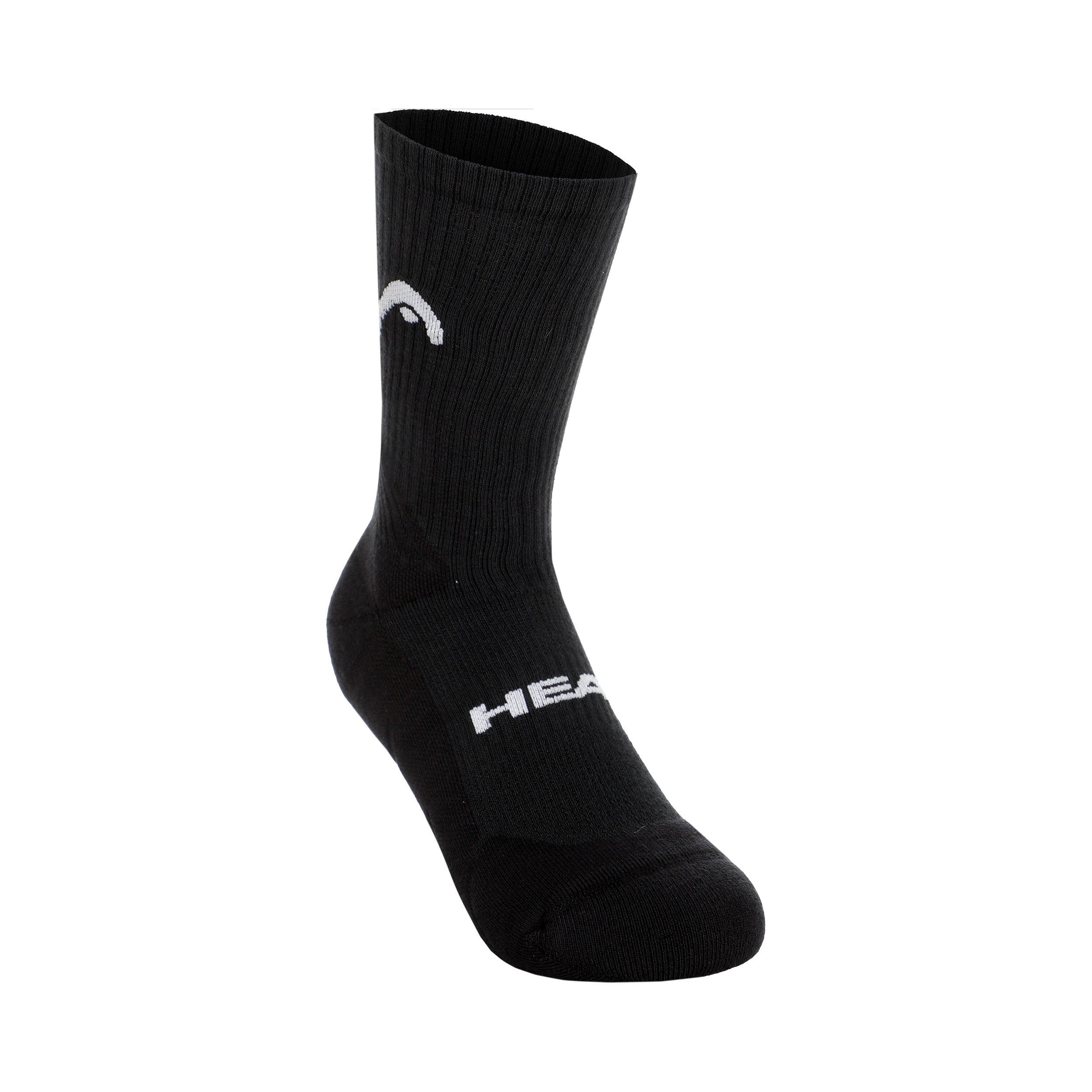 HEAD Tennis Crew Athletes Tennissokken Verpakking 1 Stuk-Zwart