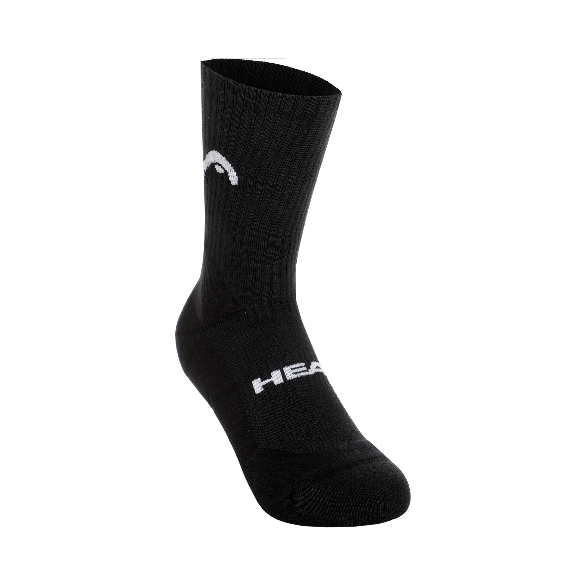 HEAD Tennis Crew Athletes Tennissokken Verpakking 1 Stuk-Zwart