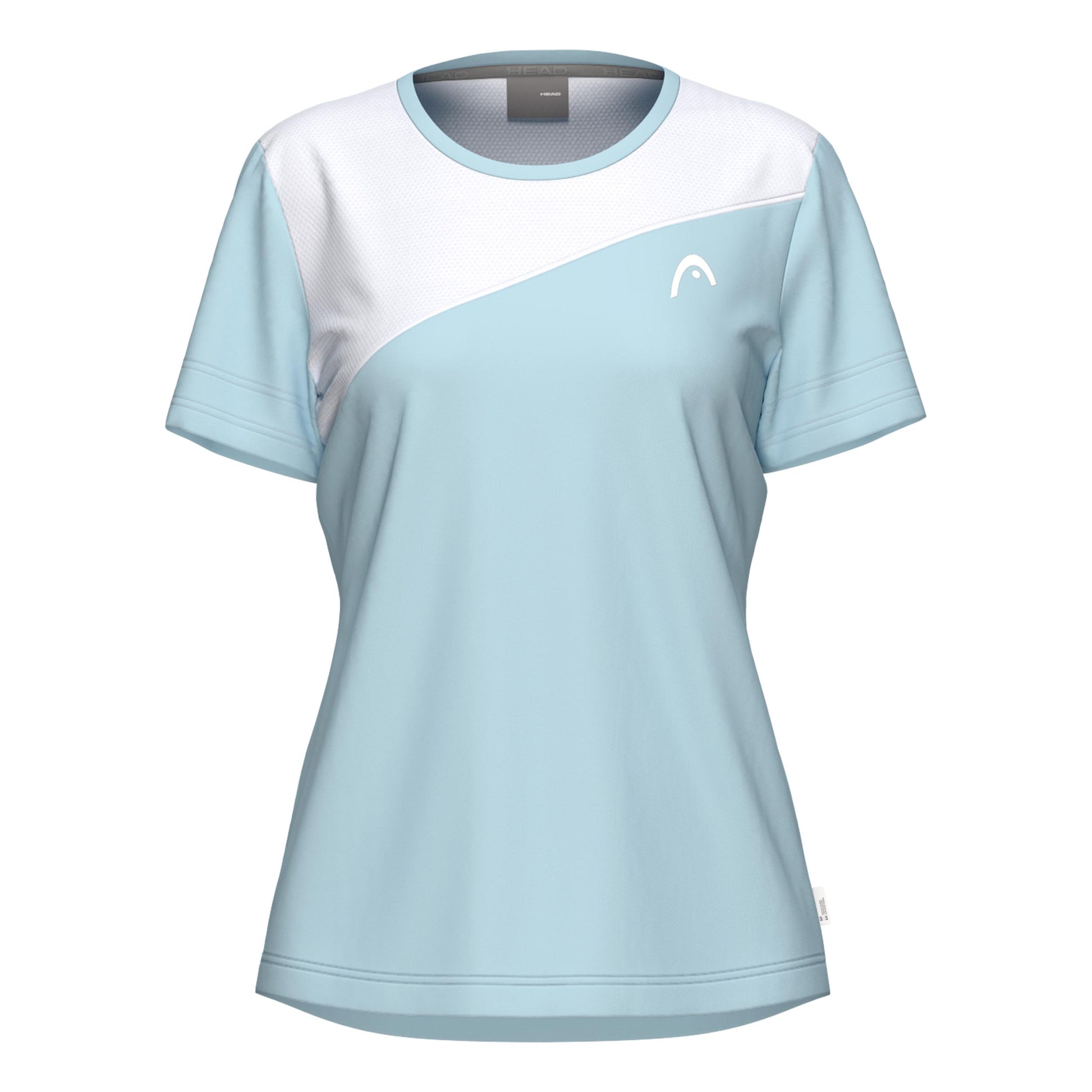 HEAD Tie-Break T-shirt Dames - lichtblauw, wit