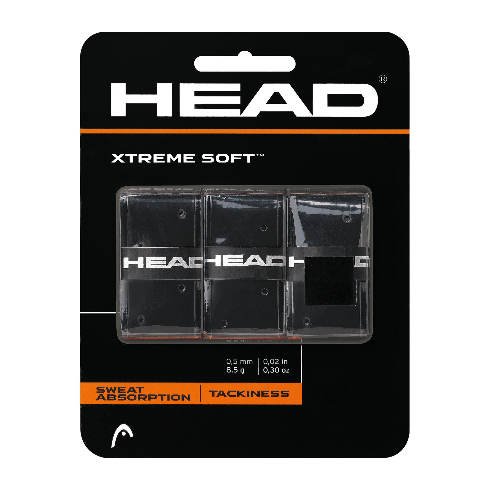 HEAD Xtreme Soft Verpakking 3 stuks - zwart