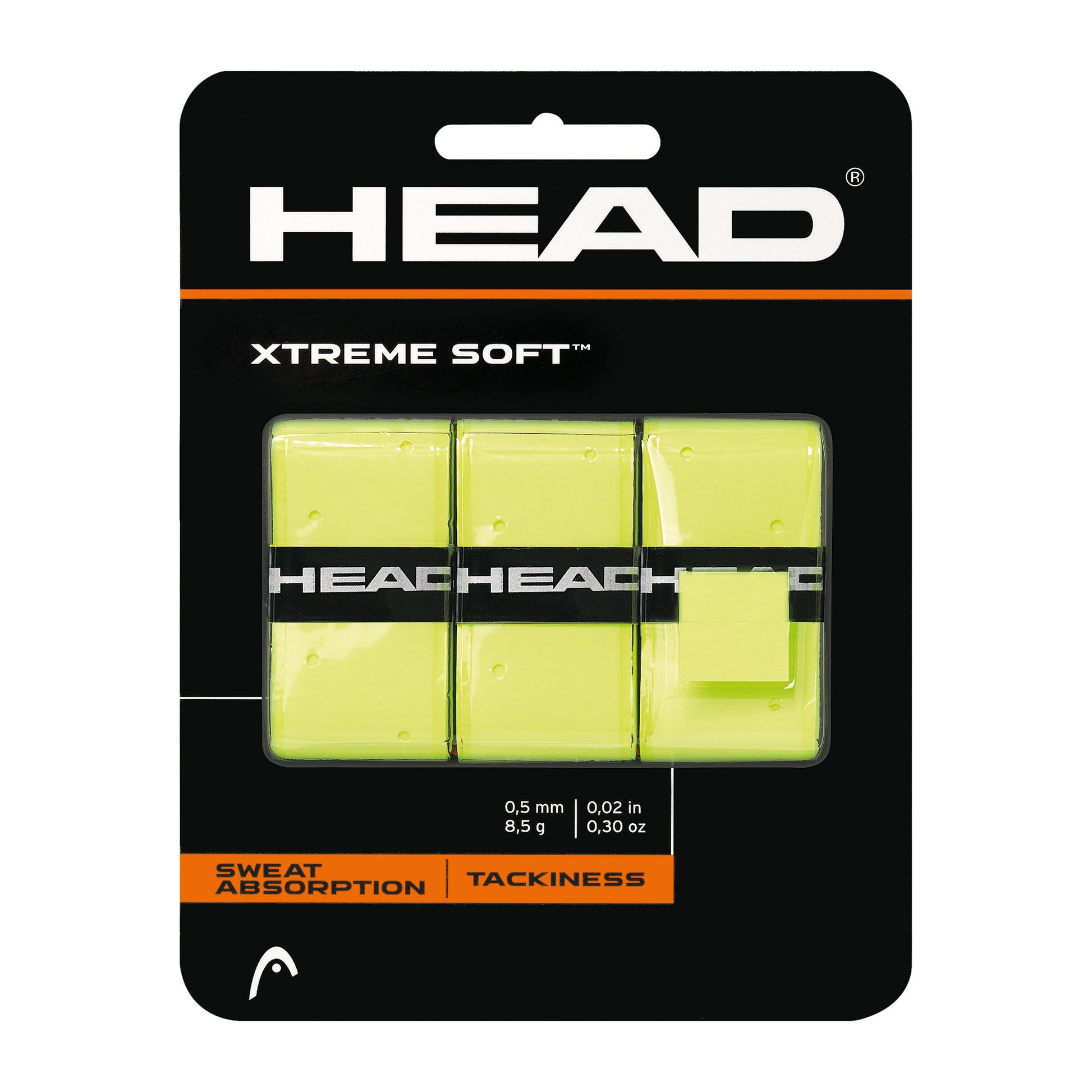 HEAD Xtreme Soft Verpakking 3 Stuks-Geel