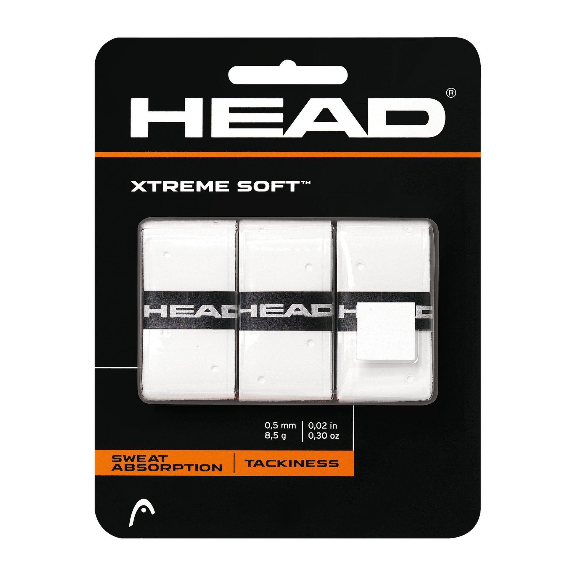 HEAD Xtreme Soft Verpakking 3 stuks - wit