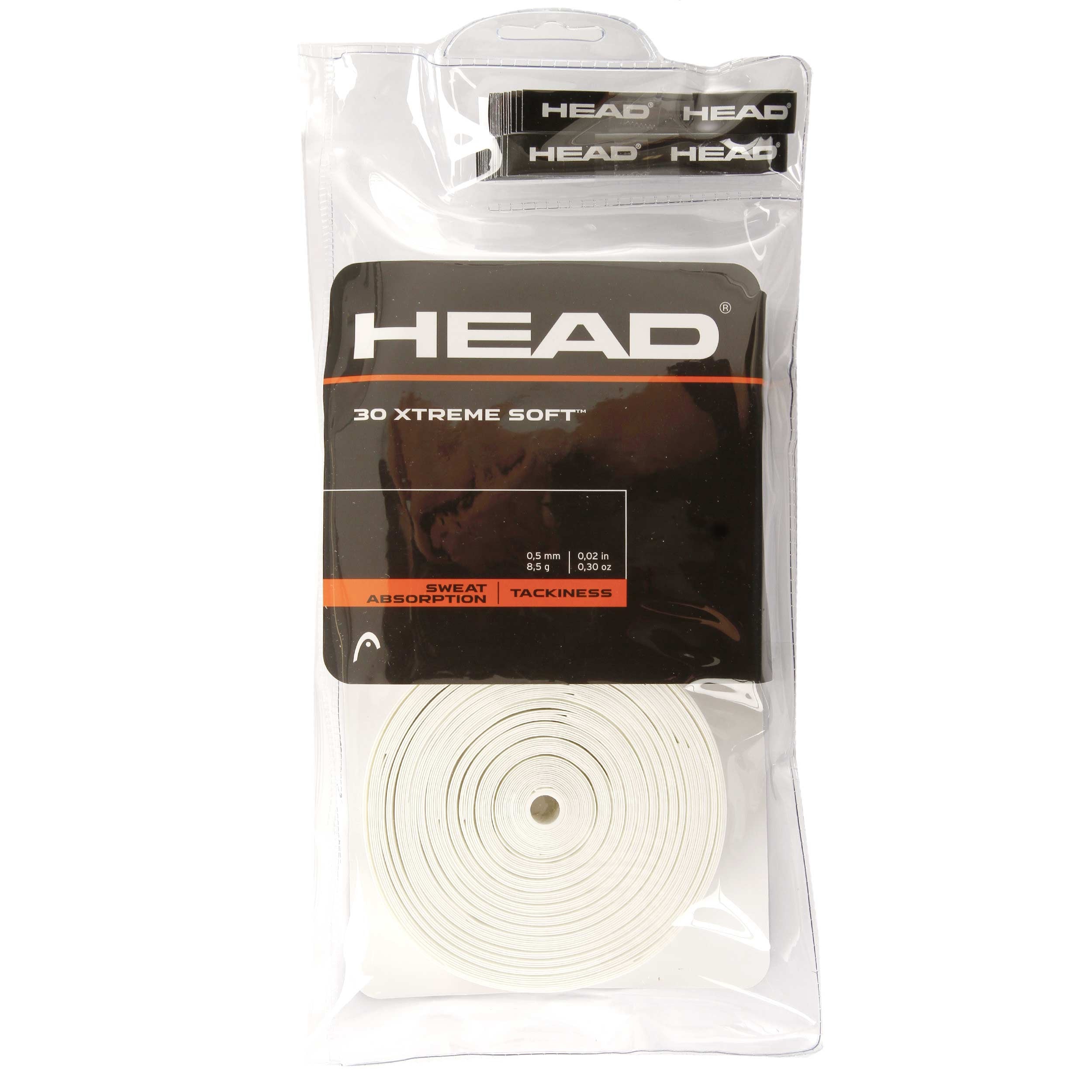 HEAD Xtreme Soft Verpakking 30 stuks - wit