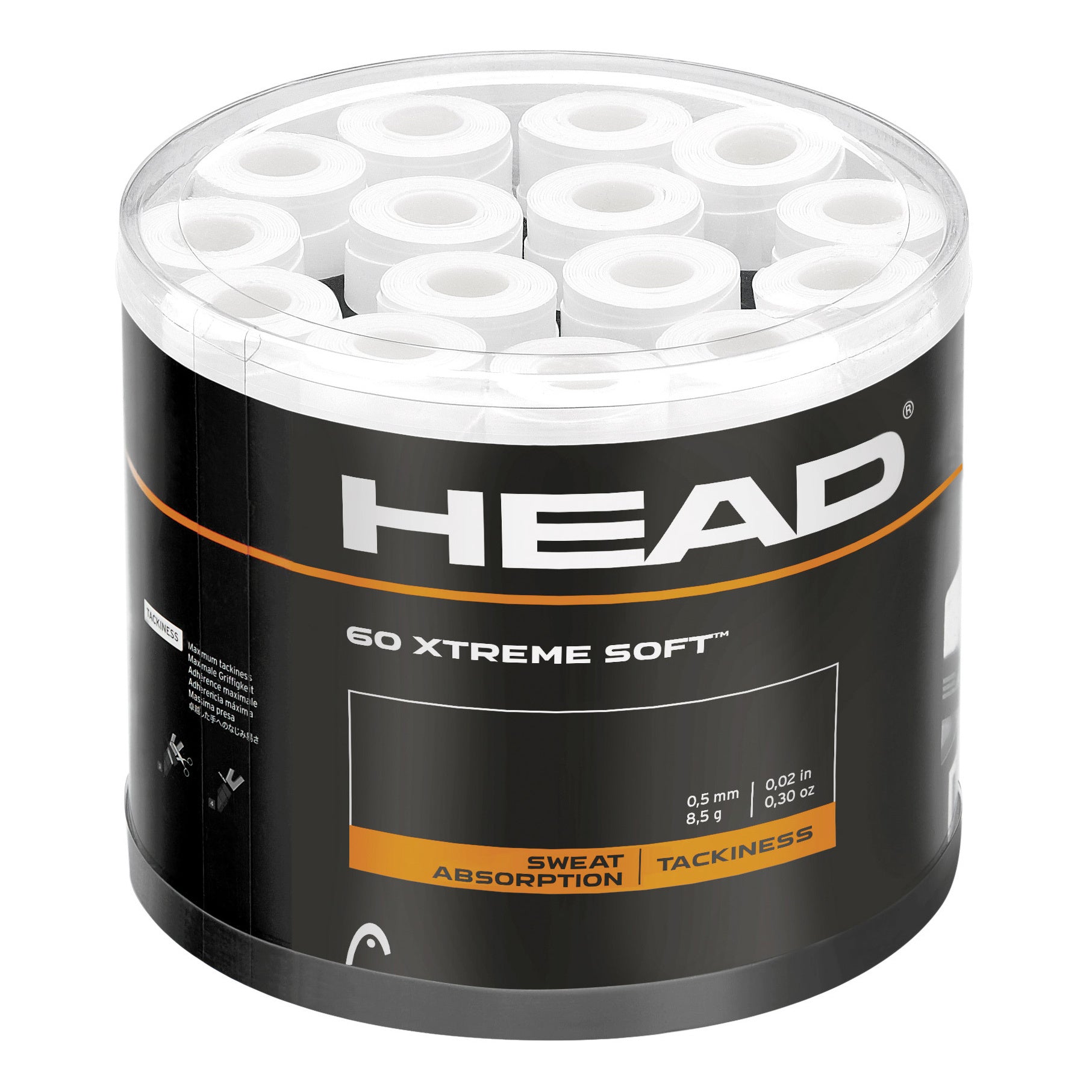 HEAD Xtreme Soft Verpakking 60 stuks - wit