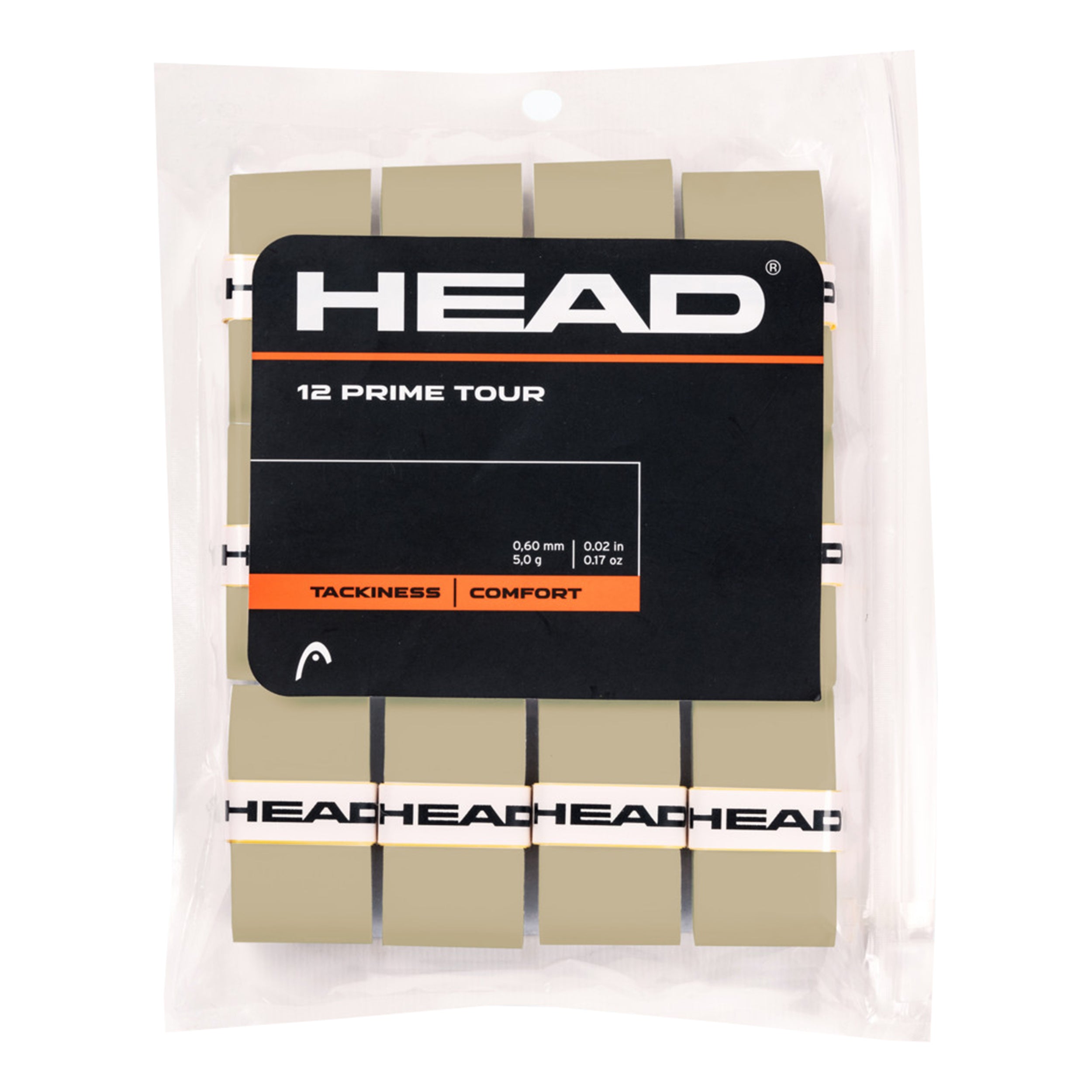 HEAD Prime Tour Verpakking 12 stuks - grijs