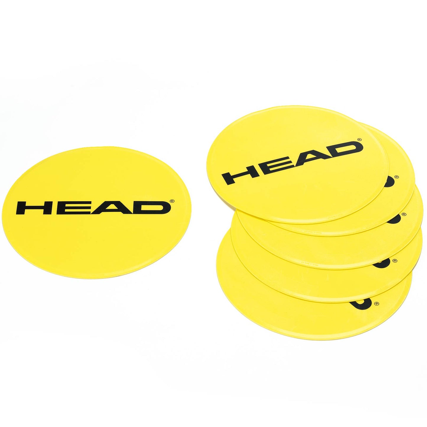 HEAD Doelmarkering Verpakking 6 Stuks Rond-Geel