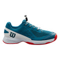 Rush Pro 4.0 Allcourt schoen Kinderen - blauw, wit