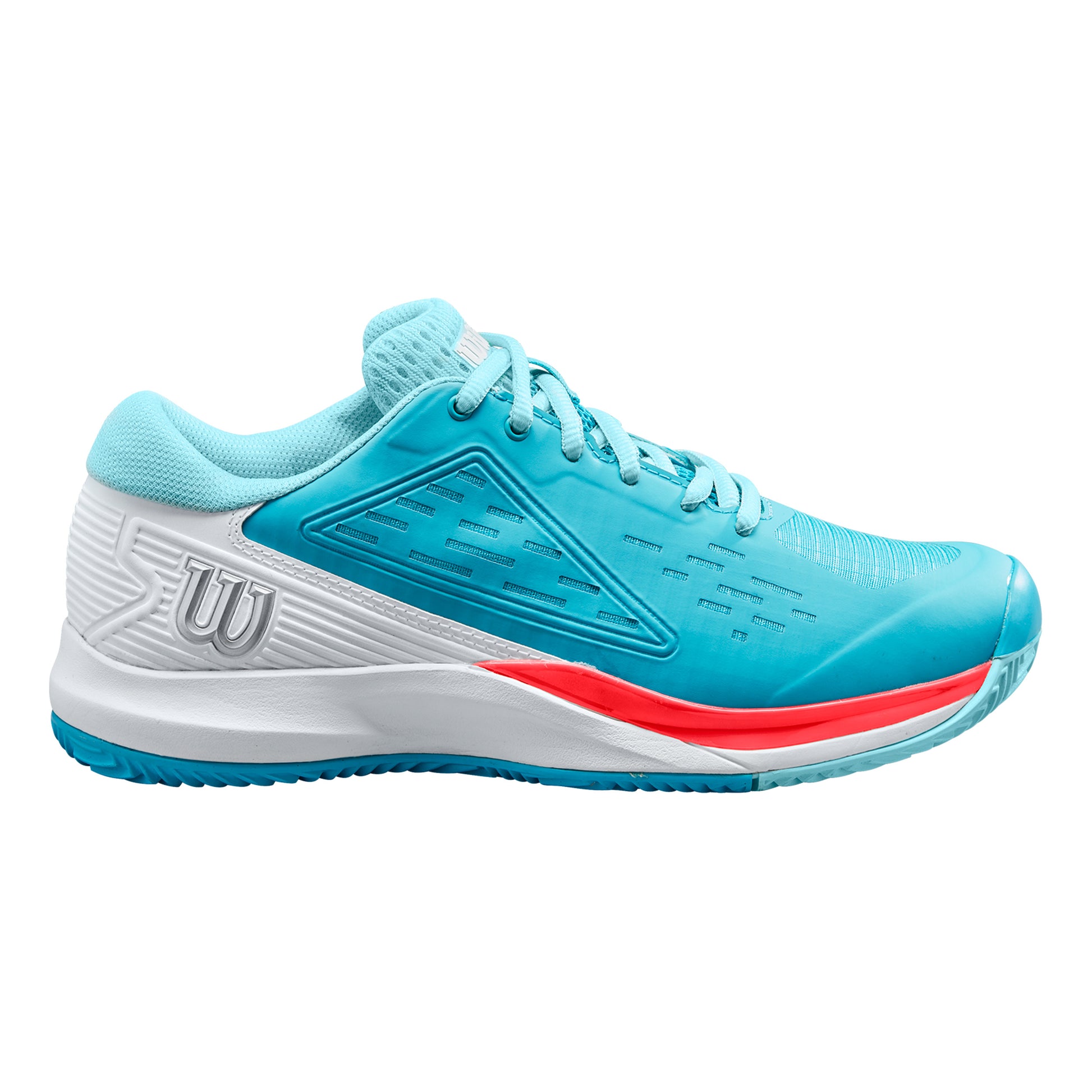 Wilson Rush Pro ACE Gravelschoen Dames-Turkoois,Wit