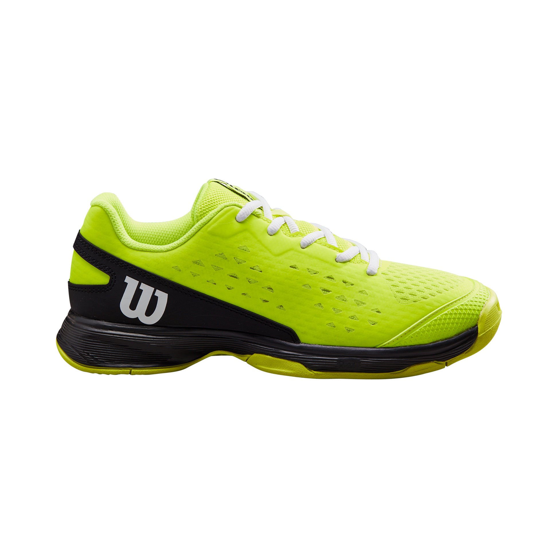 Wilson Rush Pro 4.0 Allcourt schoen Kinderen - neongeel, zwart