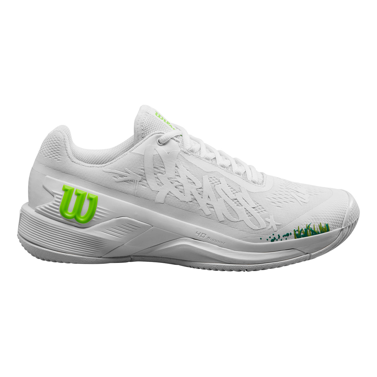 Wilson Rush Pro 4.0 Hope Allcourt schoen Heren - wit, neongroen