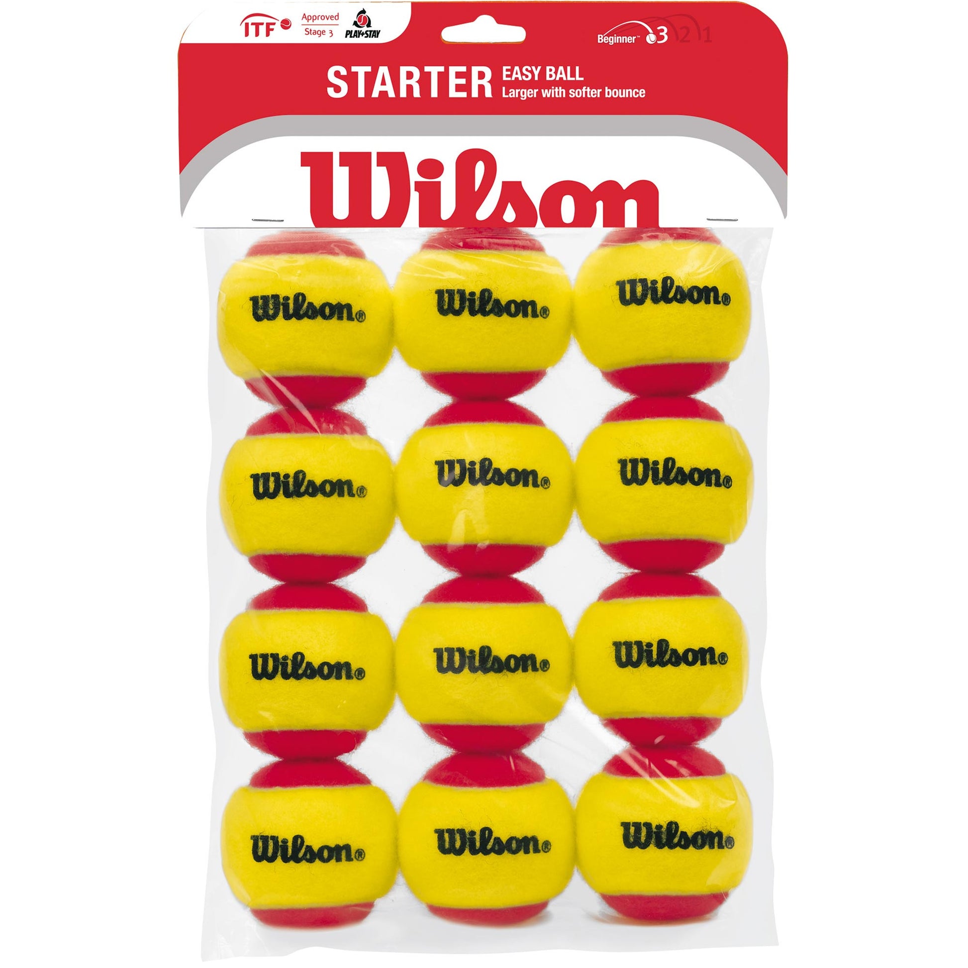 Wilson Starter Red (Stage 3) Zak 12 Stuks