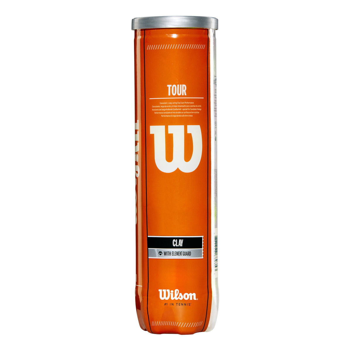 Wilson Tour Clay TBall 4er Verpakking 4 stuks