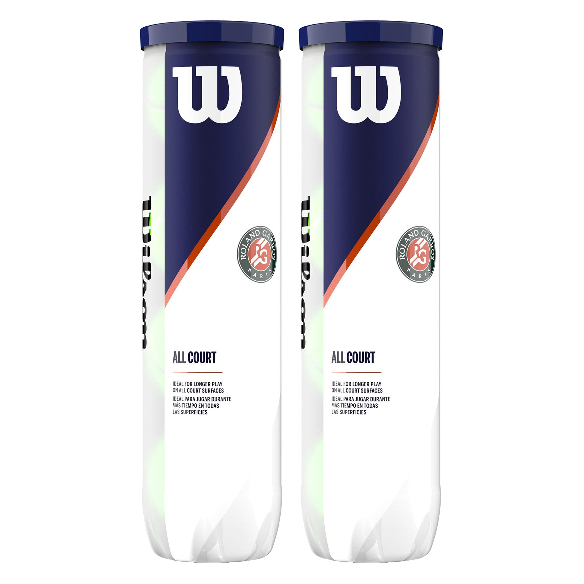 Wilson Roland Garros All Court 2x Verpakking 4 Stuks
