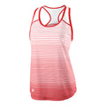 Striped Tanktop Dames - rood, wit