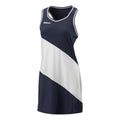 II Jurk Dames - donkerblauw, wit