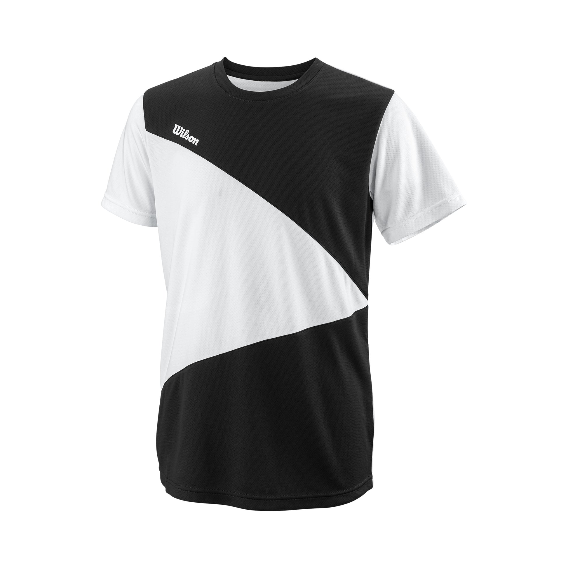 Wilson Team T-shirt Jongens-Zwart,Wit