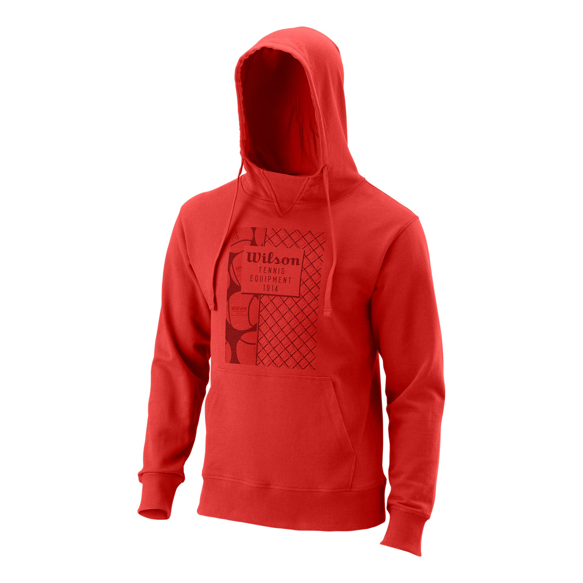 Wilson Equip Eco CTN Sweater met capuchon Heren - rood,