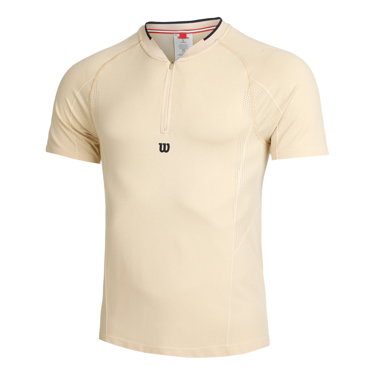 Wilson Players Seamless Zip Henley 2.0 T-shirt Heren - bruin,
