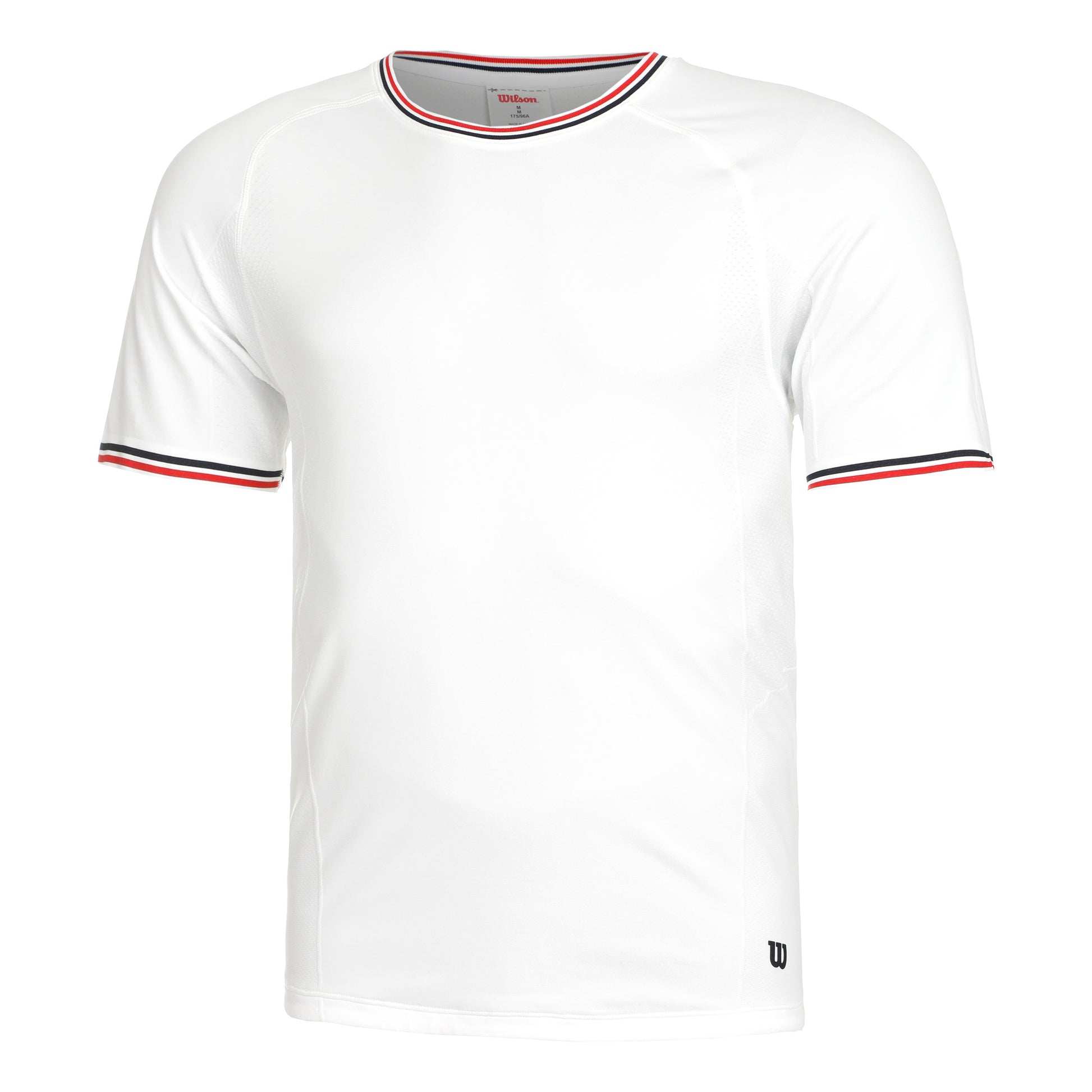 Wilson Court Performance Crew T-shirt Heren - wit,