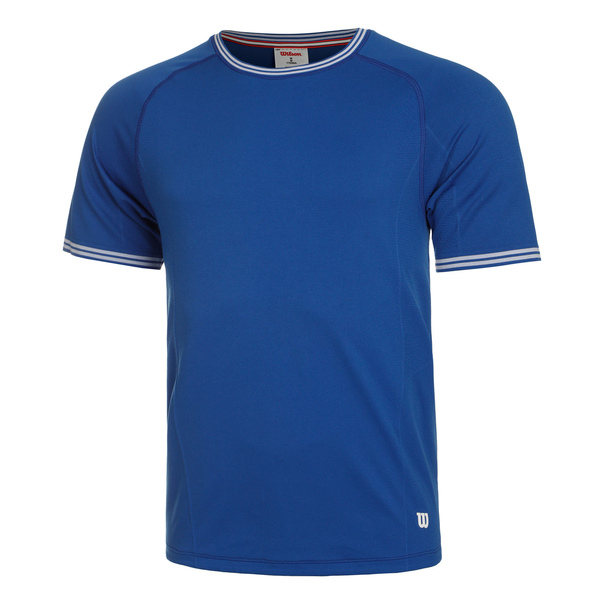Wilson Court Performance Crew T-shirt Heren - blauw,