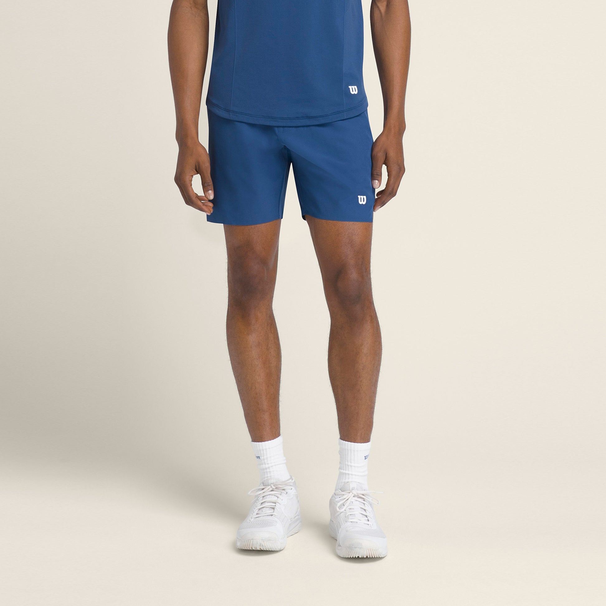 Wilson Tournament V2 7inch Unlined Shorts Heren-Blauw