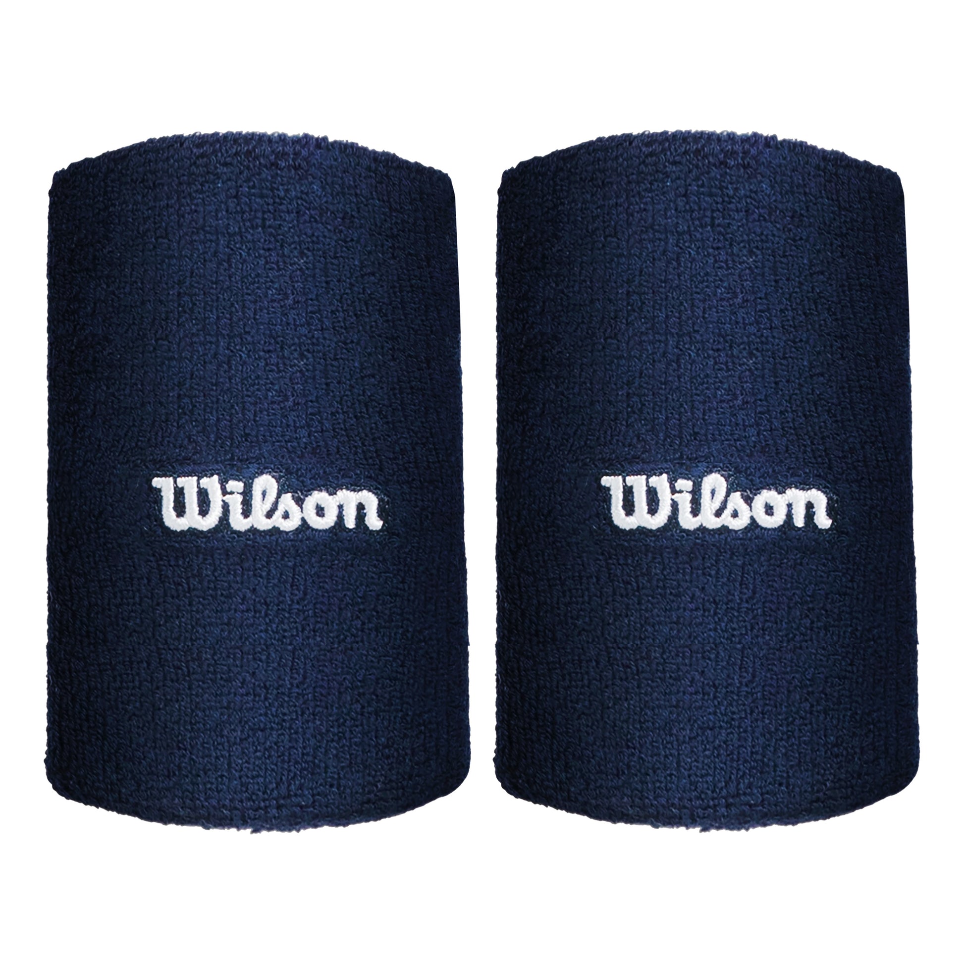 Wilson Wide Terry Zweetband lang - donkerblauw