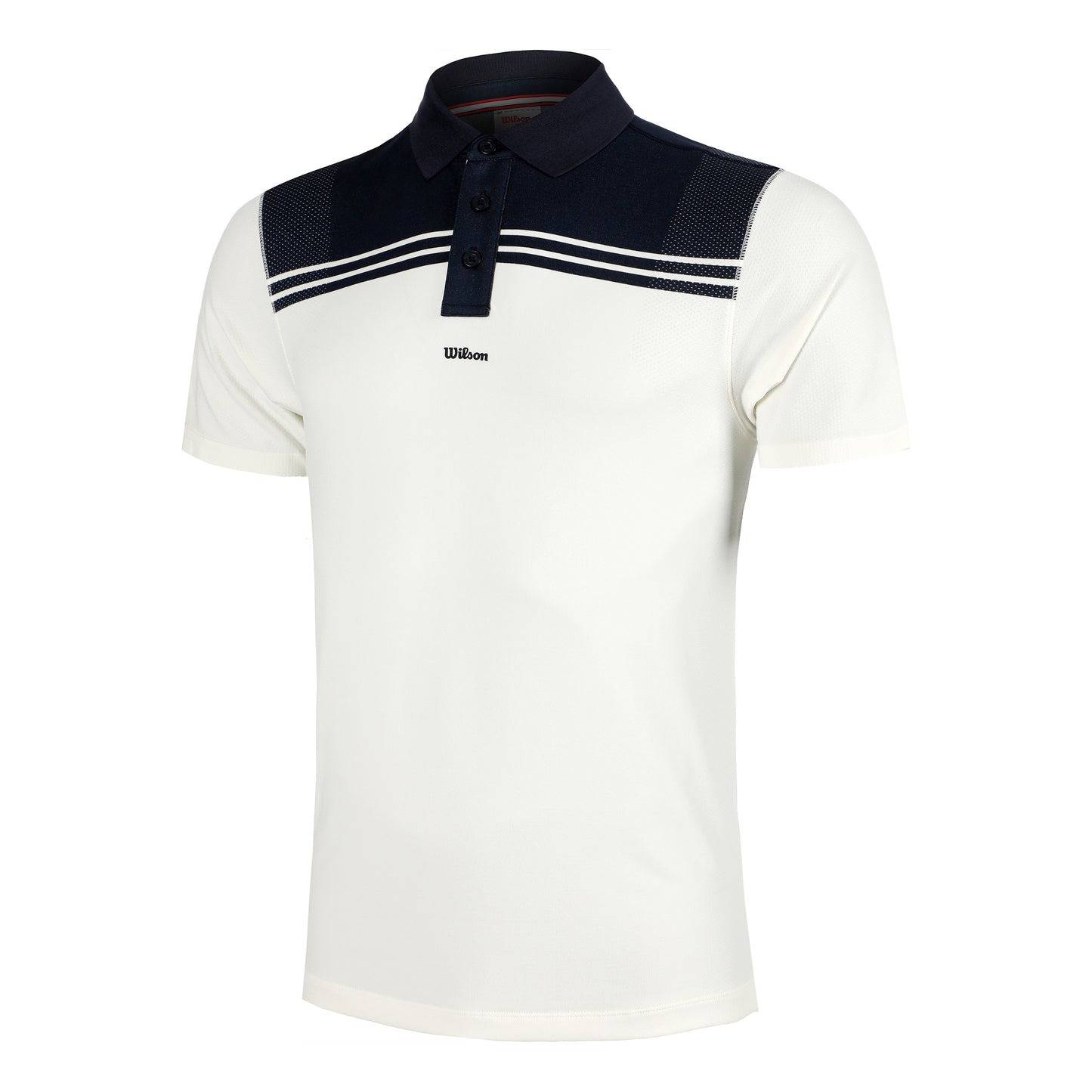 Wilson All Seasons Polo Heren-Donkerblauw,Crème