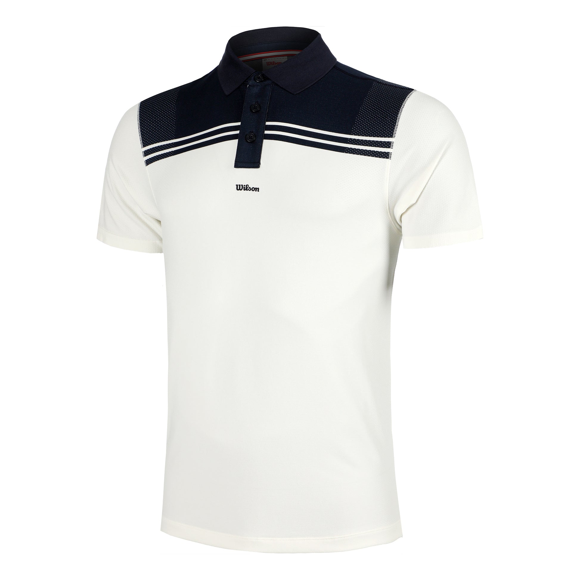 Wilson All Seasons Polo Heren-Donkerblauw,Crème