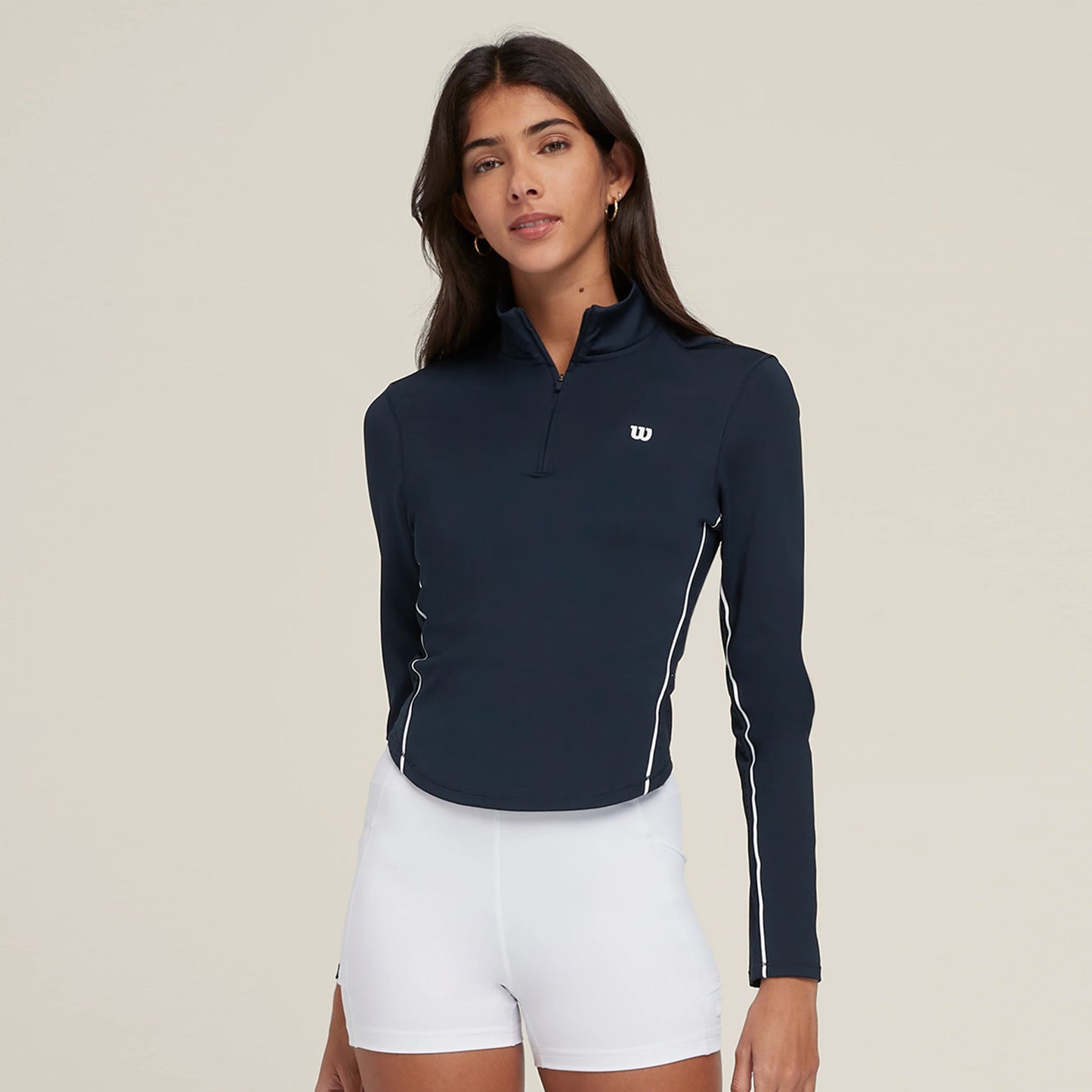 Wilson Brentwood Half-Zip Longsleeve Dames-Donkerblauw