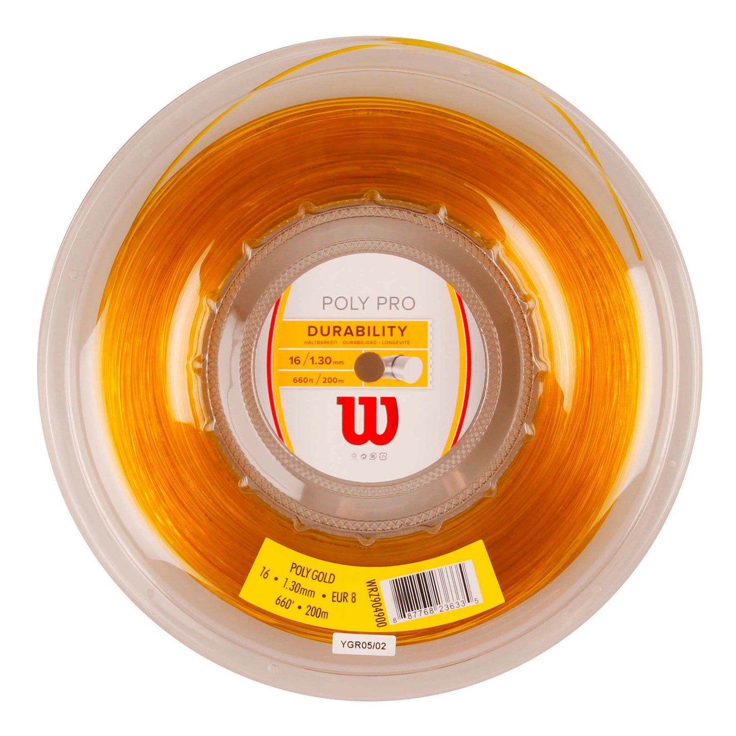 Wilson Poly Rol Snaren 200m-Goud
