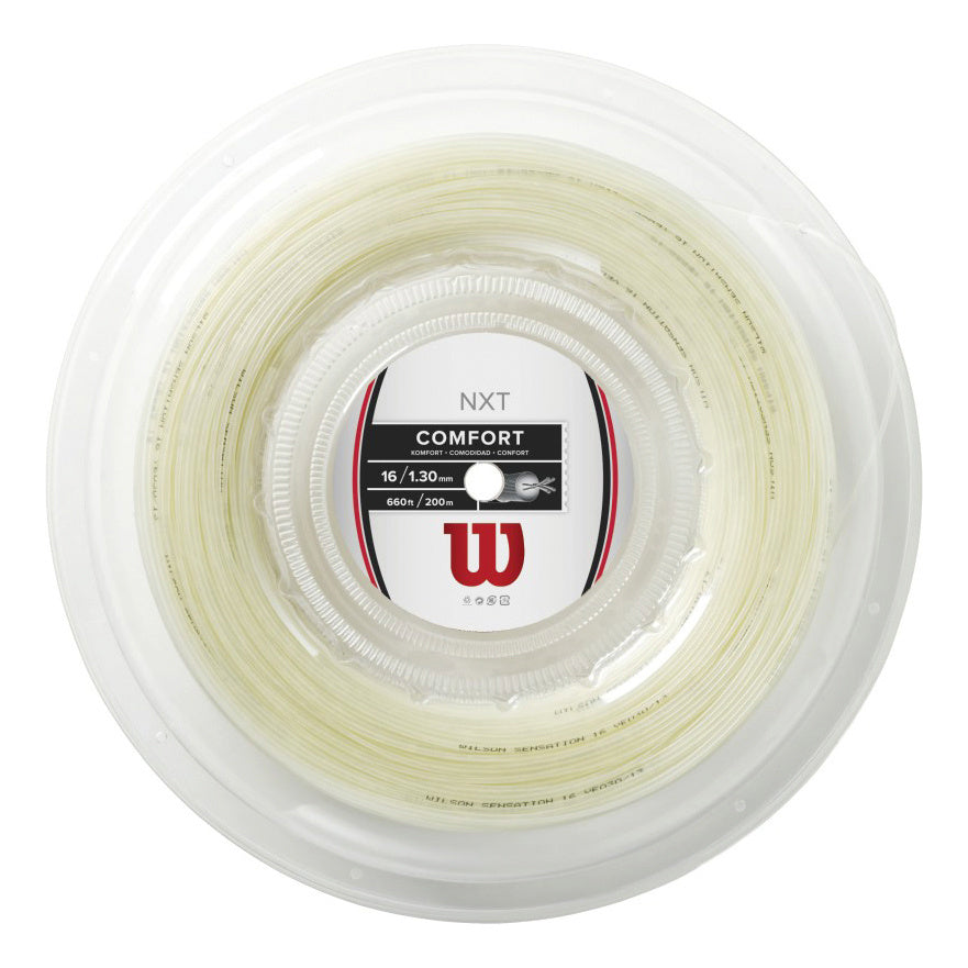 Wilson NXT Comfort Rol Snaren 200m-Natuurlijke Kleuren