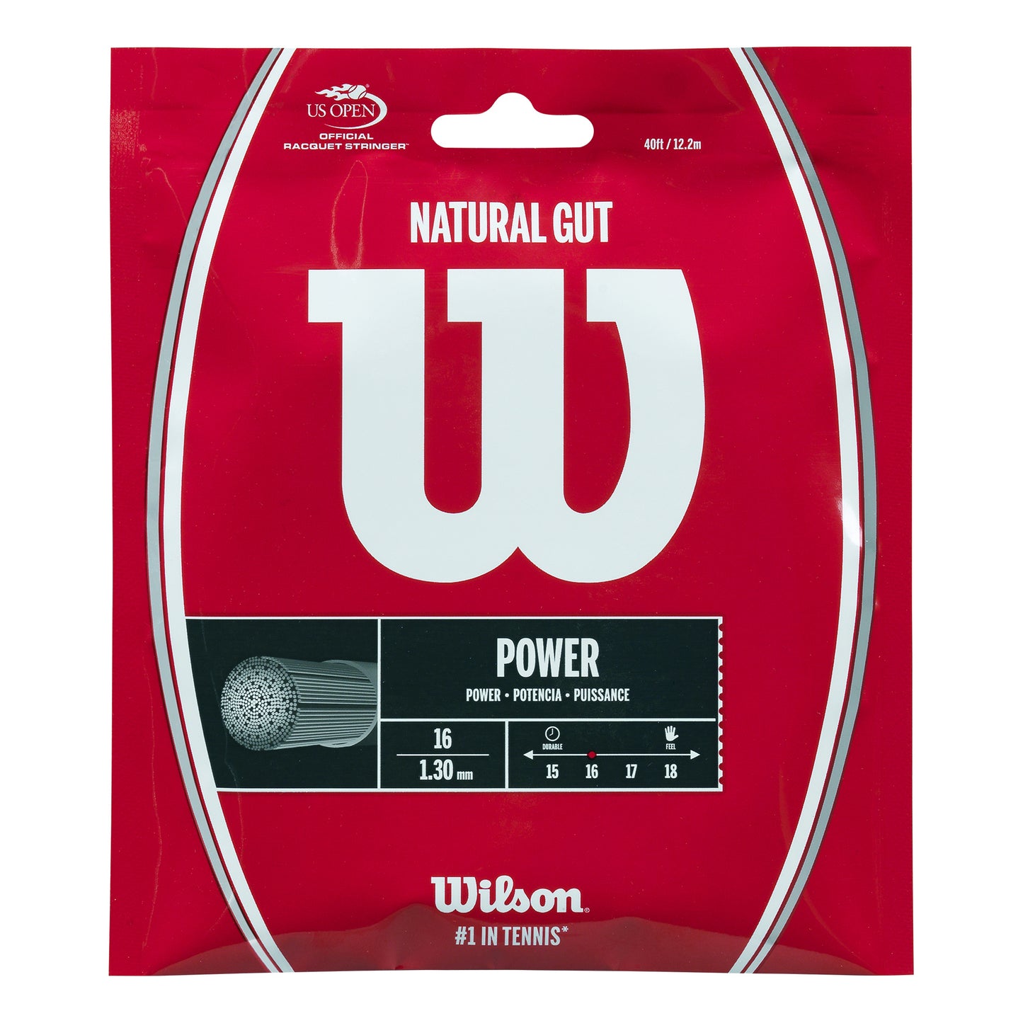 Wilson Natural Gut Set snaren 12,2m - natuurlijke kleuren